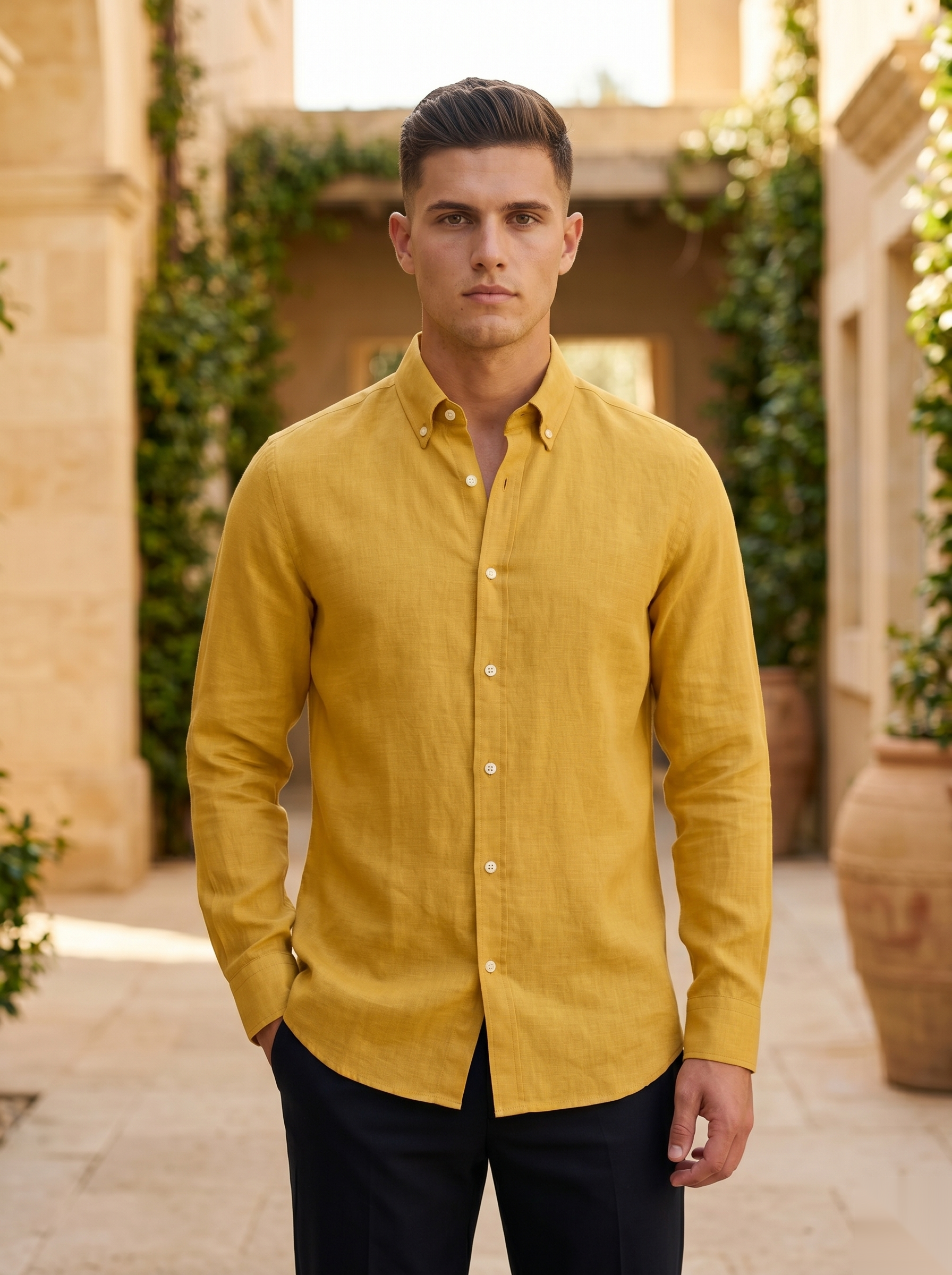 Linen-Blend Shirts