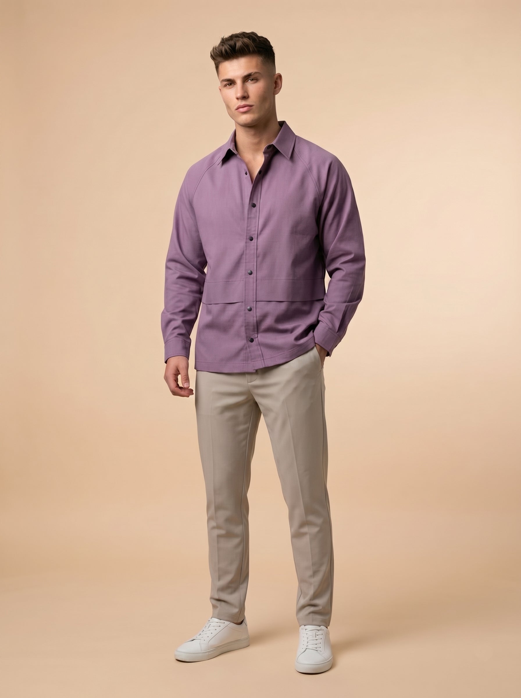 Snipes shacket shirt with a stylish, modern design, featuring a comfortable fit and versatile look for casual wear.