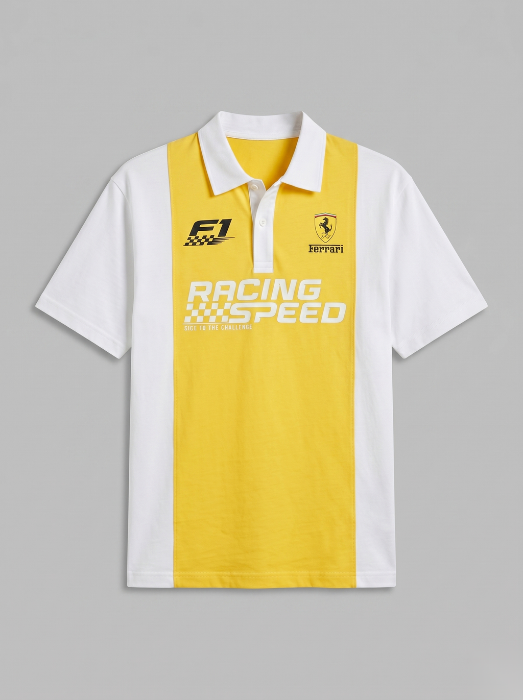 Racing-Inspired Polo T-Shirt
