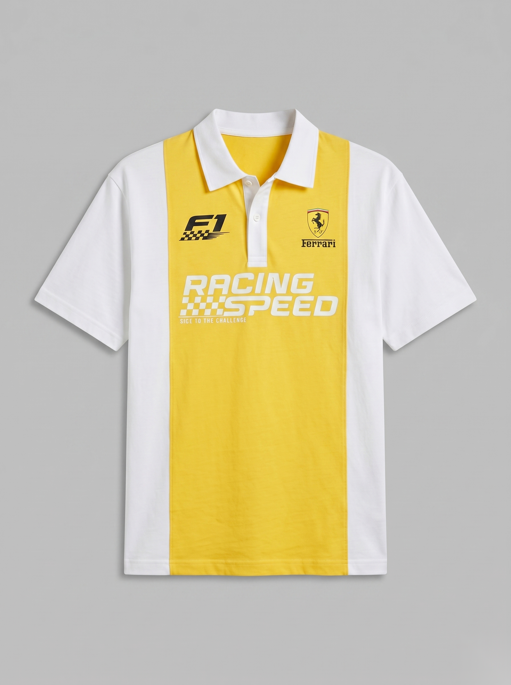 Racing-Inspired Polo T-Shirt
