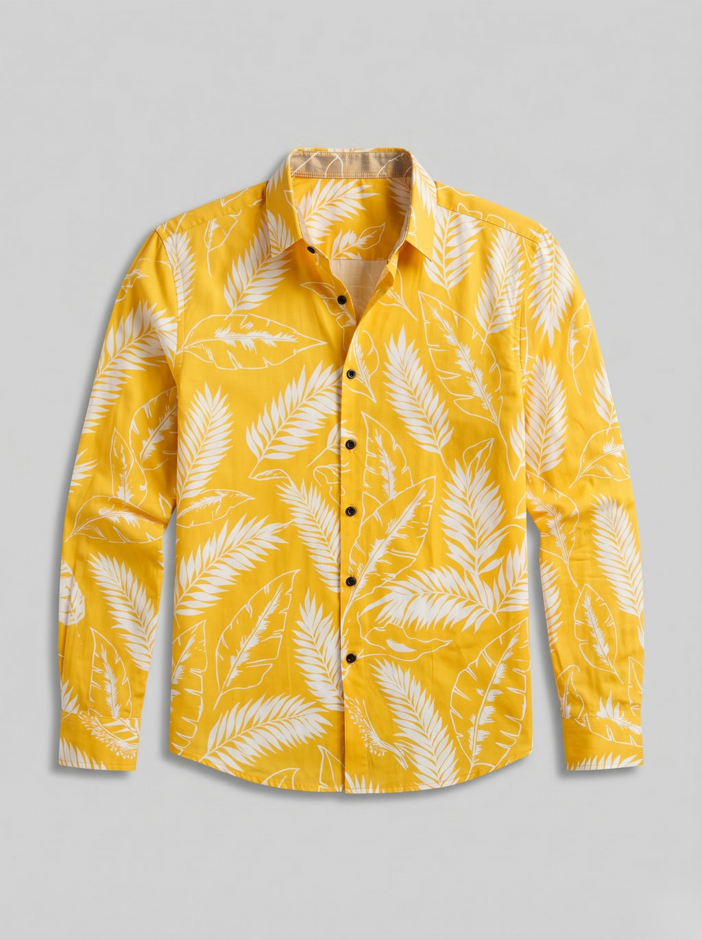 Digital Printed Shirts - Yellow&White