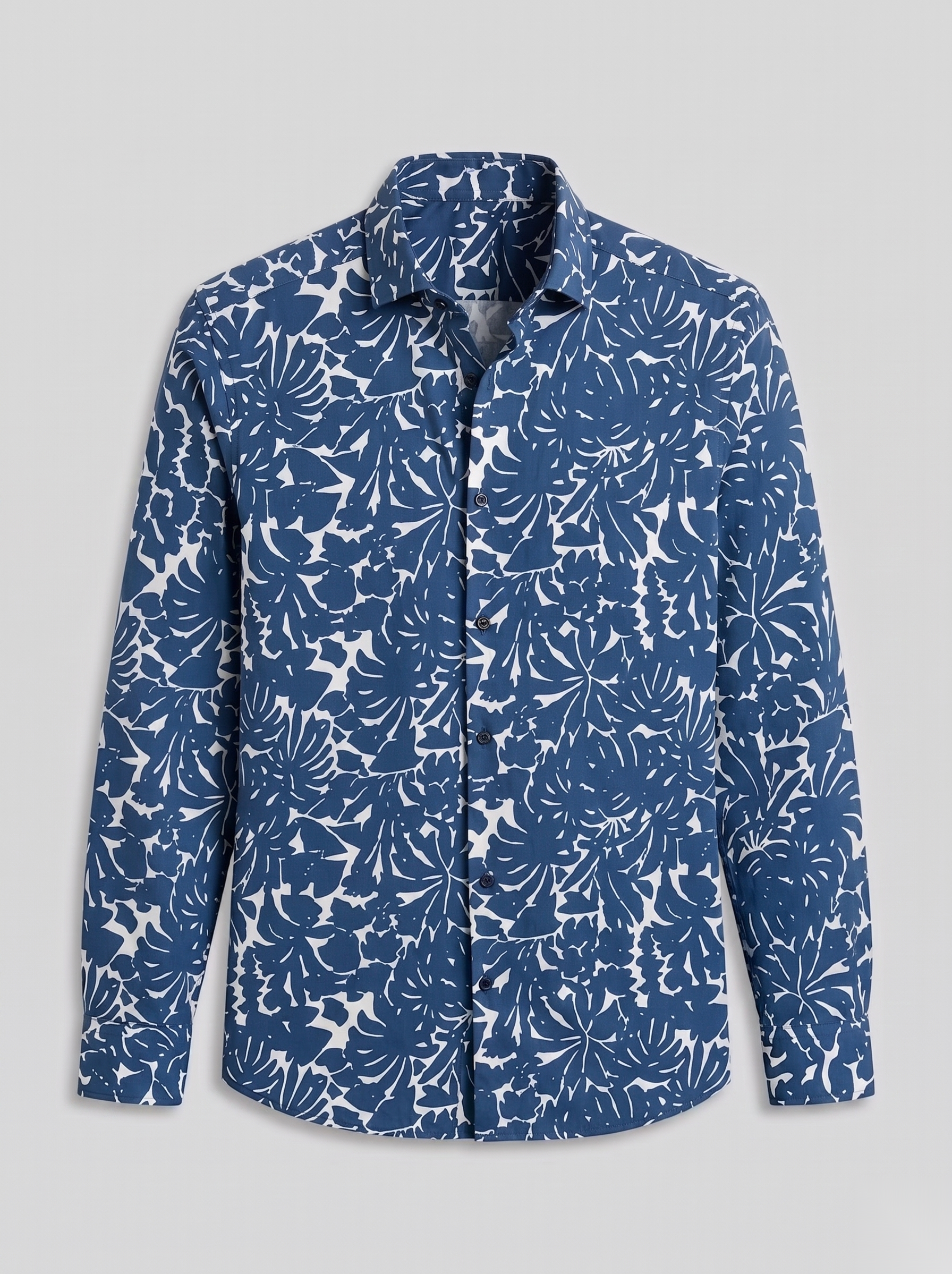 Digital Printed Shirts - Blue&White