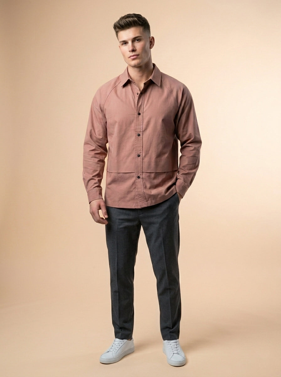Snipes shacket shirt with a stylish, casual design, showcased in a modern Gemini generated image.