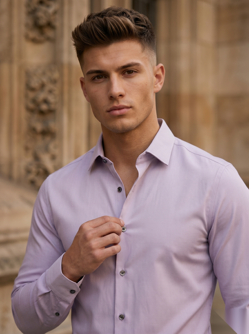 Classic Lachka shirt by Snipes, featuring a stylish design with a comfortable fit, displayed on a hanger against a neutral background.