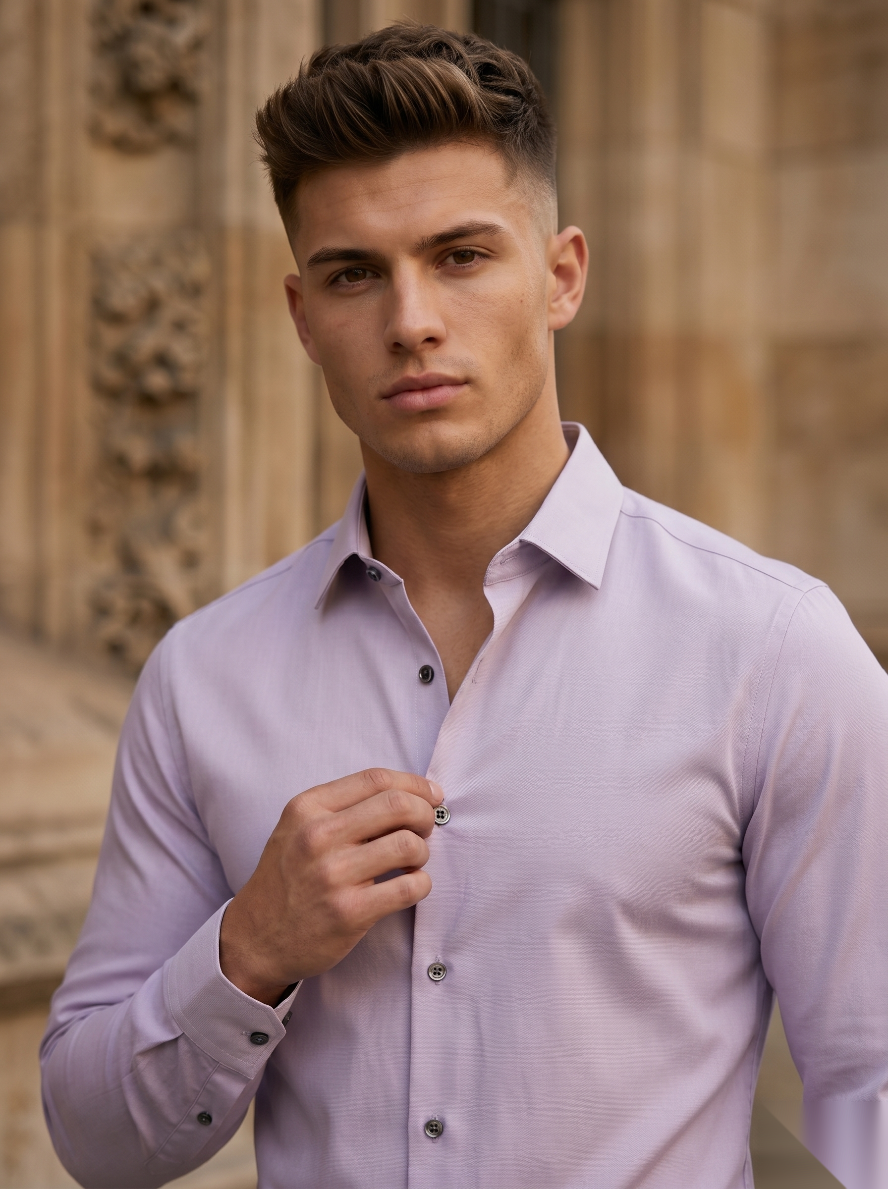 Classic Lachka shirt by Snipes, featuring a stylish design with a comfortable fit, displayed on a hanger against a neutral background.