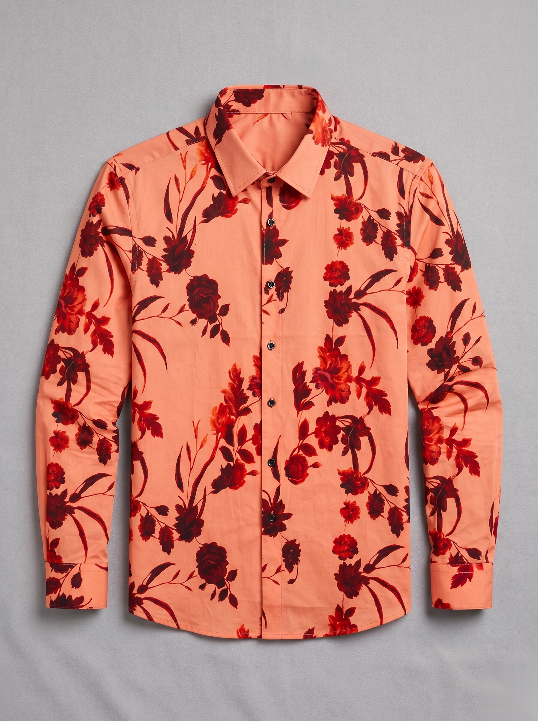 Digital Printed Shirts - Orange&Red