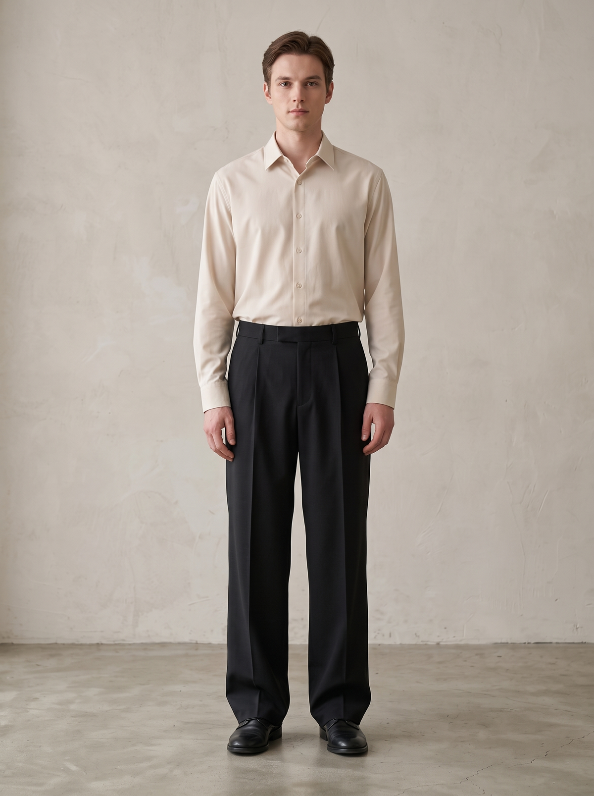 Snipes men’s Korean fit pleated wide leg formal trousers in a tailored silhouette