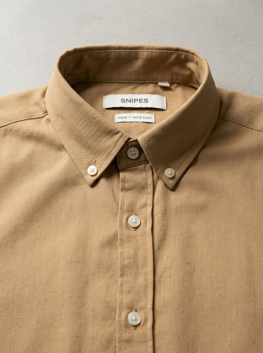 Men’s Solid Oxford Shirt – Full Sleeve Button-Down Collar