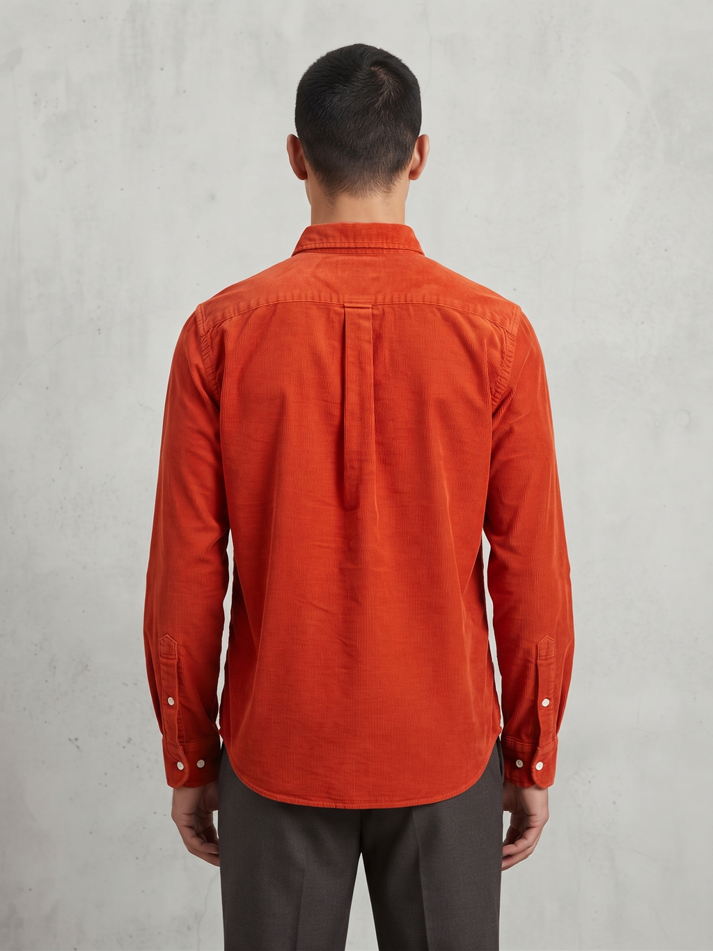 Men’s Corduroy Shirt with Button-Down Collar - Snipes