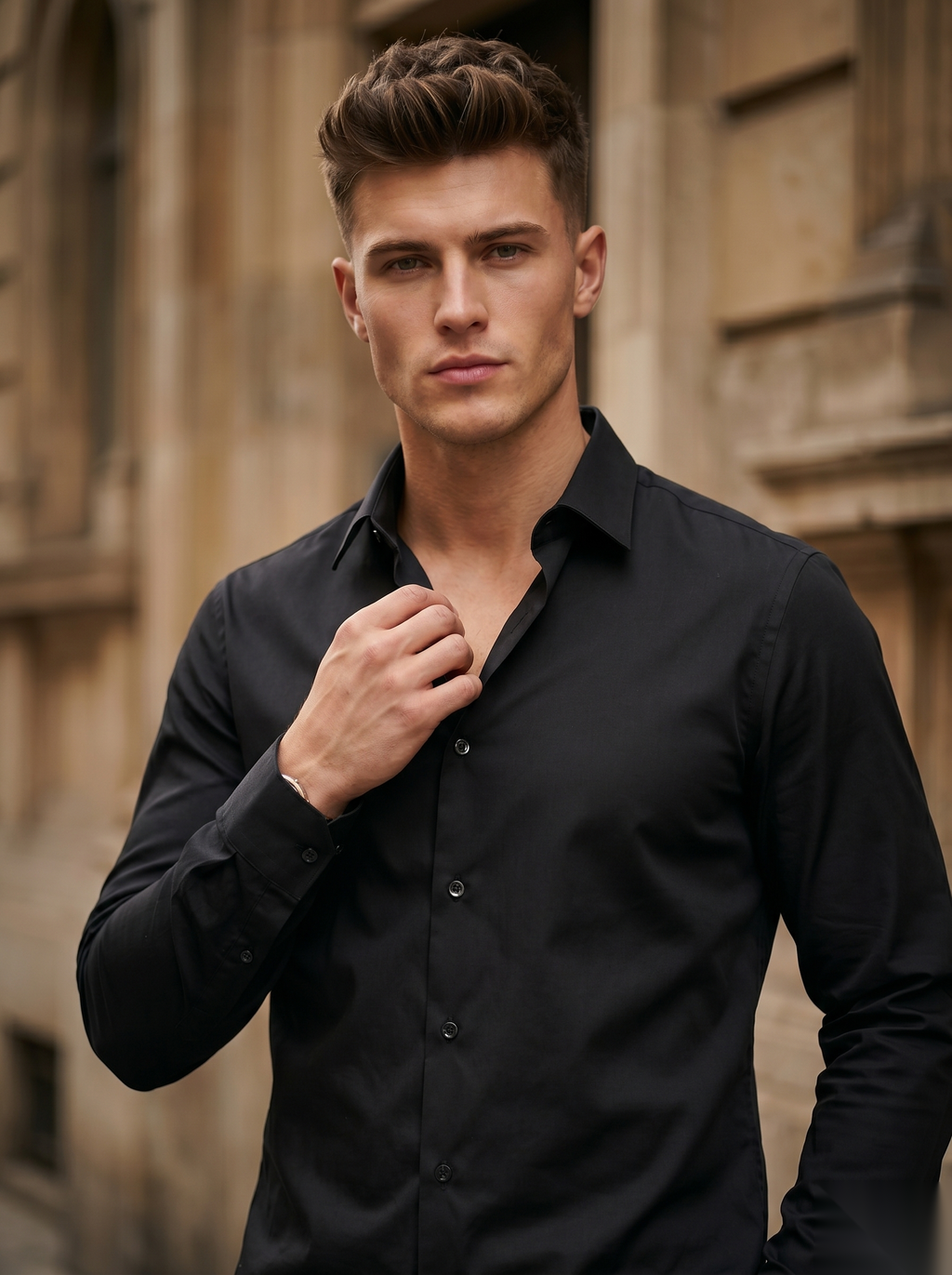 Light blue Classic Lachka Shirt by Snipes, featuring a casual fit and button-down design, shown on a neutral background.