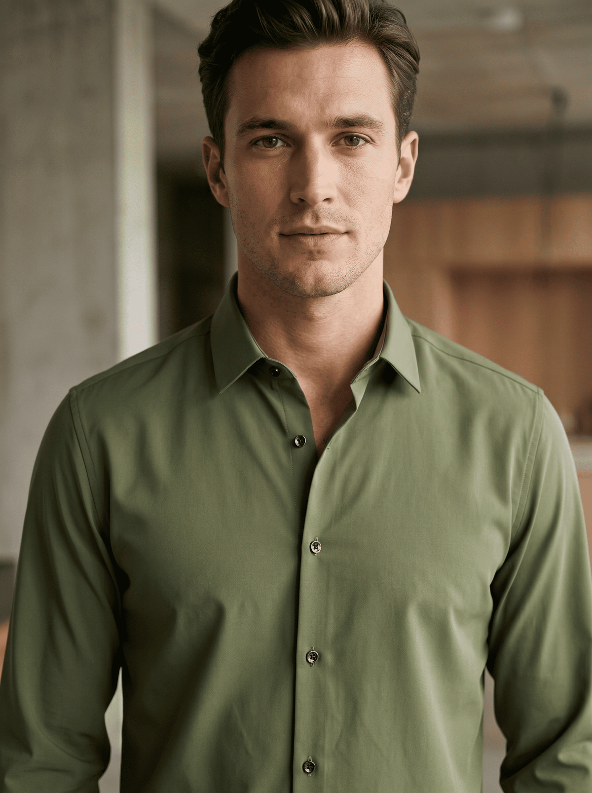 Men’s Solid Lachka Fabric Full Sleeve Shirt - Snipes