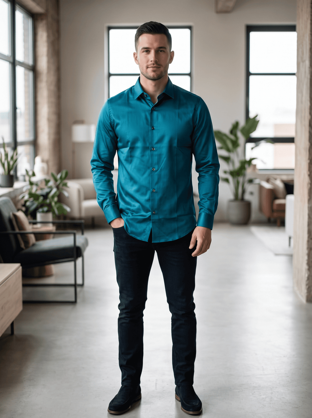 Men’s Satin Shirt – Party & Occasion Wear