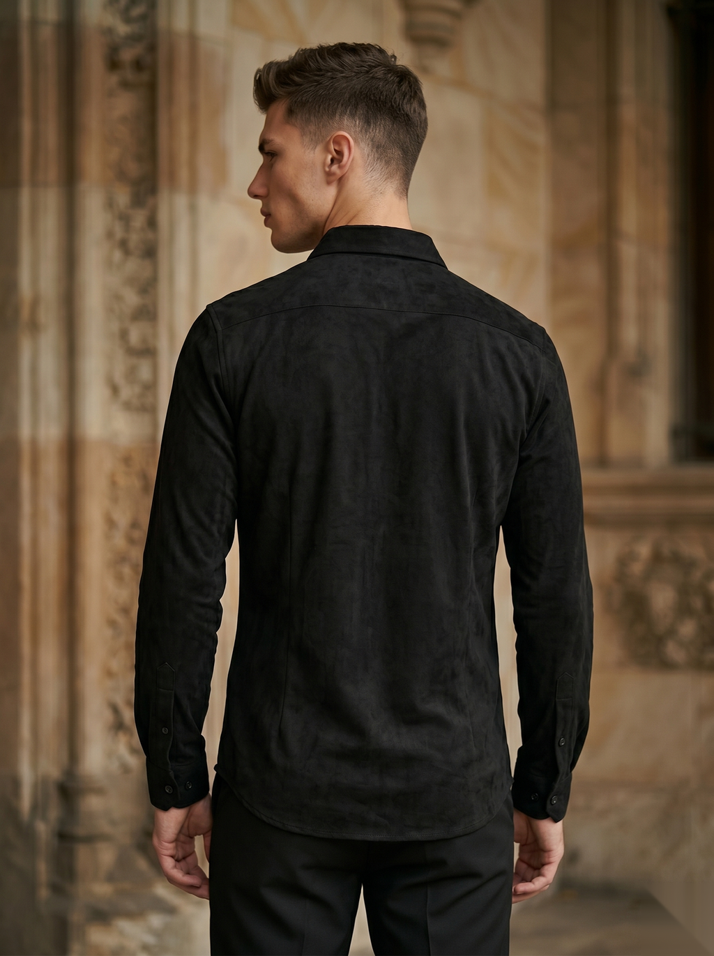 Solid Suede Shirts