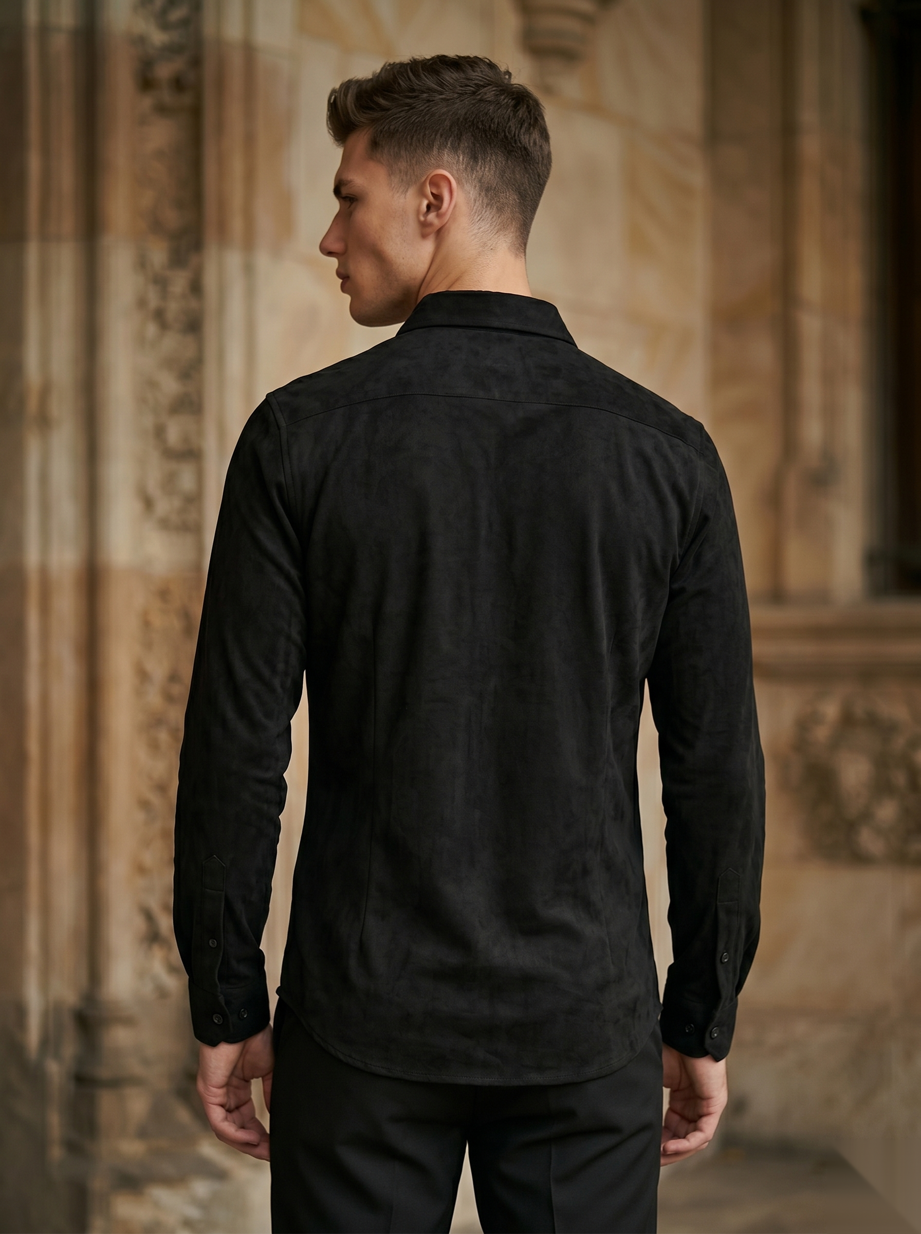 Solid Suede Shirts