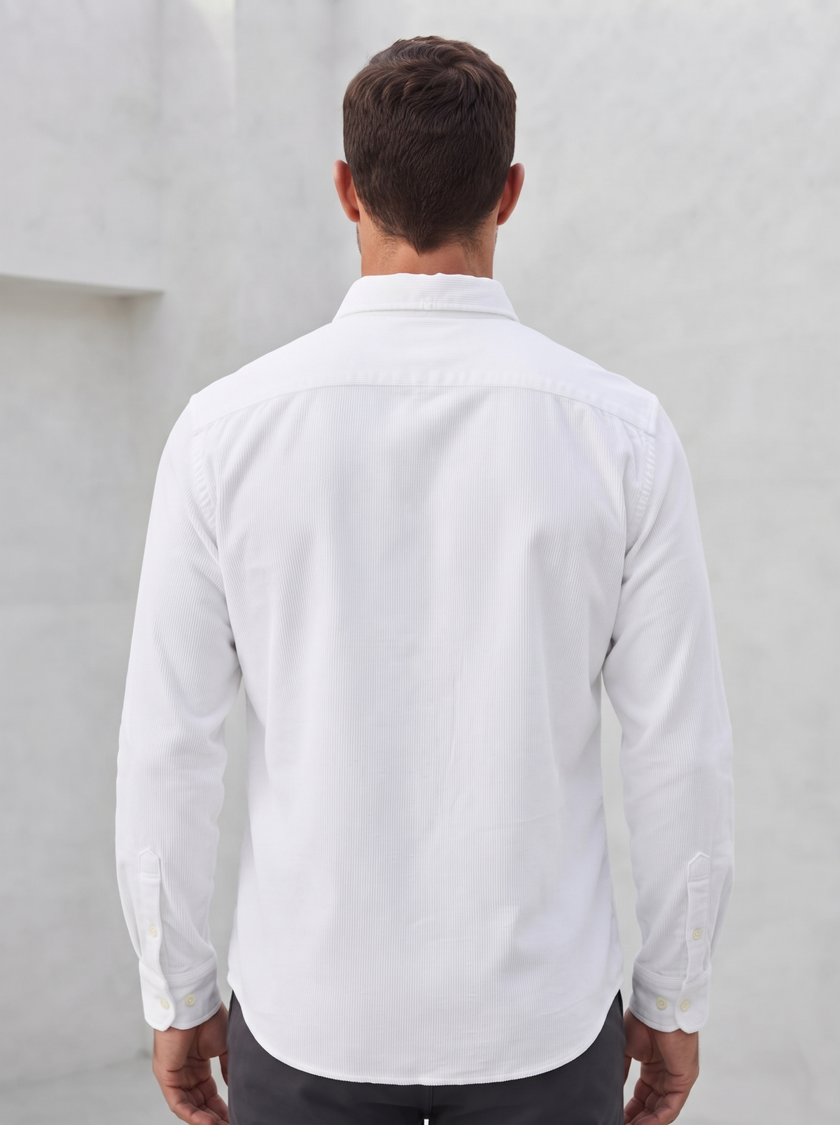 Men’s Corduroy Shirt with Button-Down Collar - Snipes