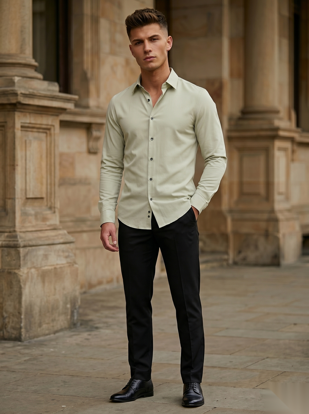 Classic Lachka shirt by Snipes featuring a comfortable fit and stylish design, shown in a detailed view of the fabric and collar.