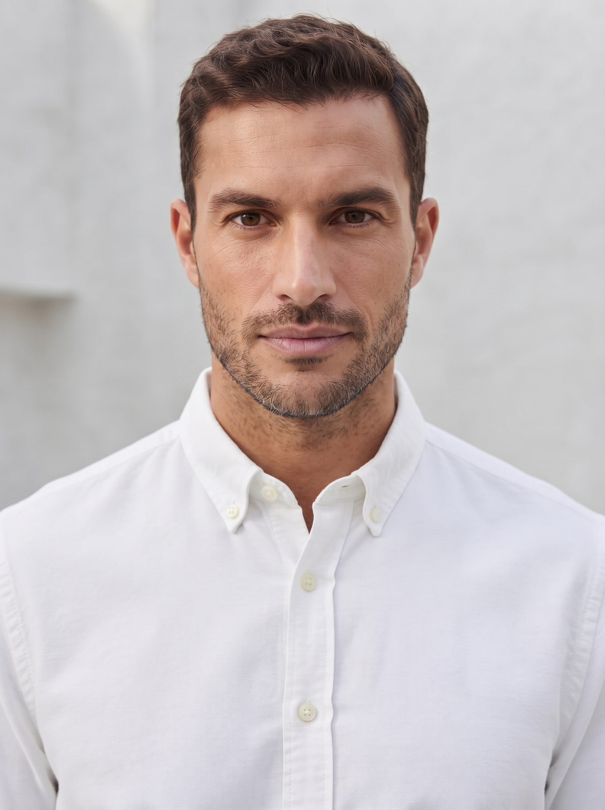 Men’s Corduroy Shirt with Button-Down Collar - Snipes