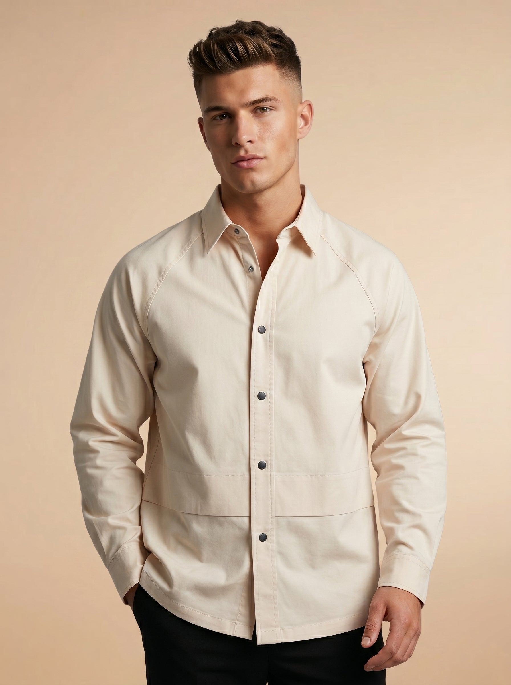 Snipes shacket shirt featuring a stylish, modern design with button details and a comfortable fit, ideal for casual wear.