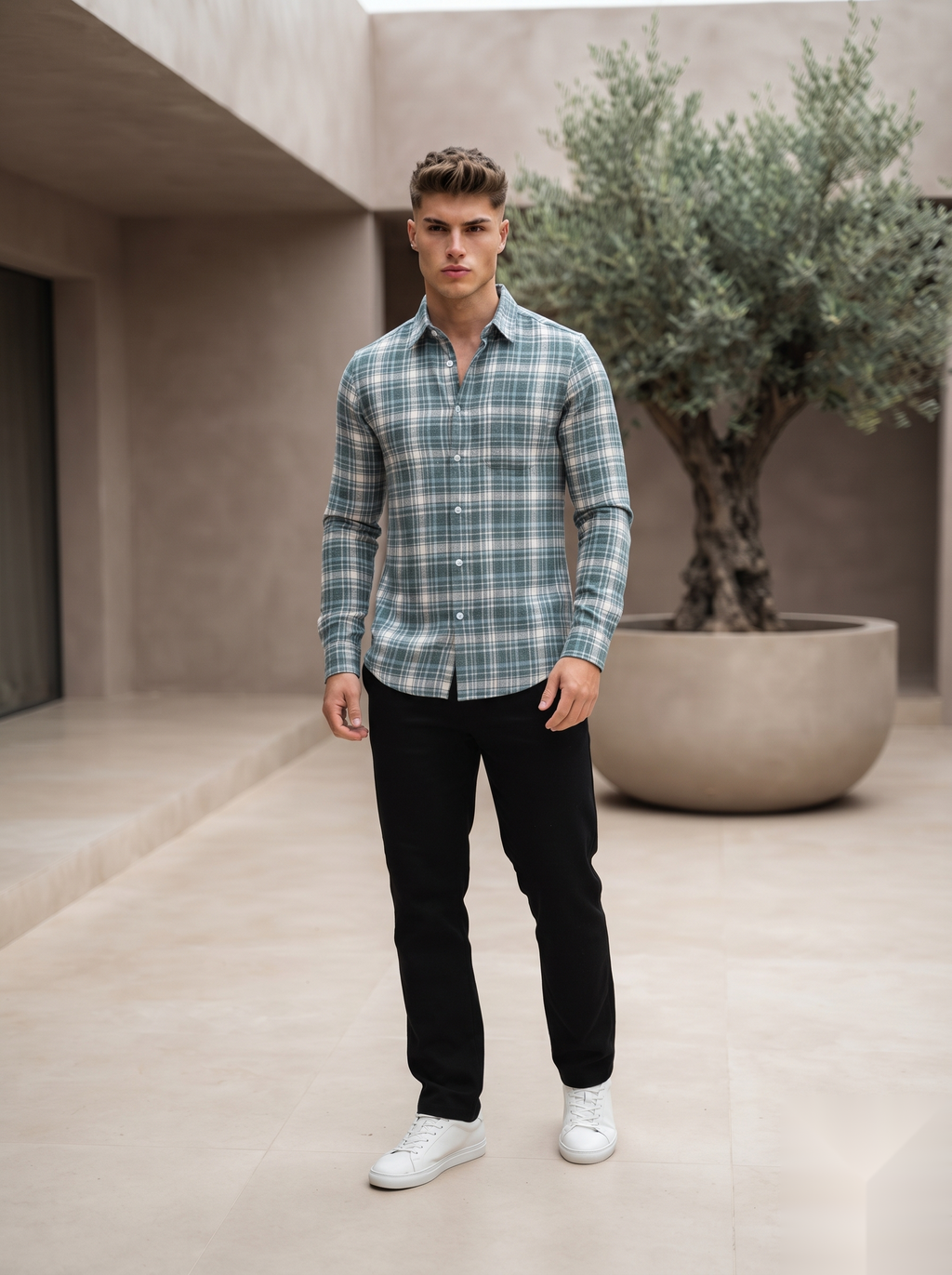 Linen Checked Shirts