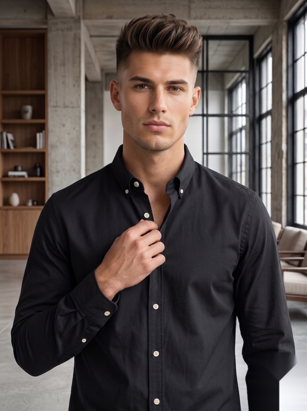 Oxford Elbow-Patch Shirts