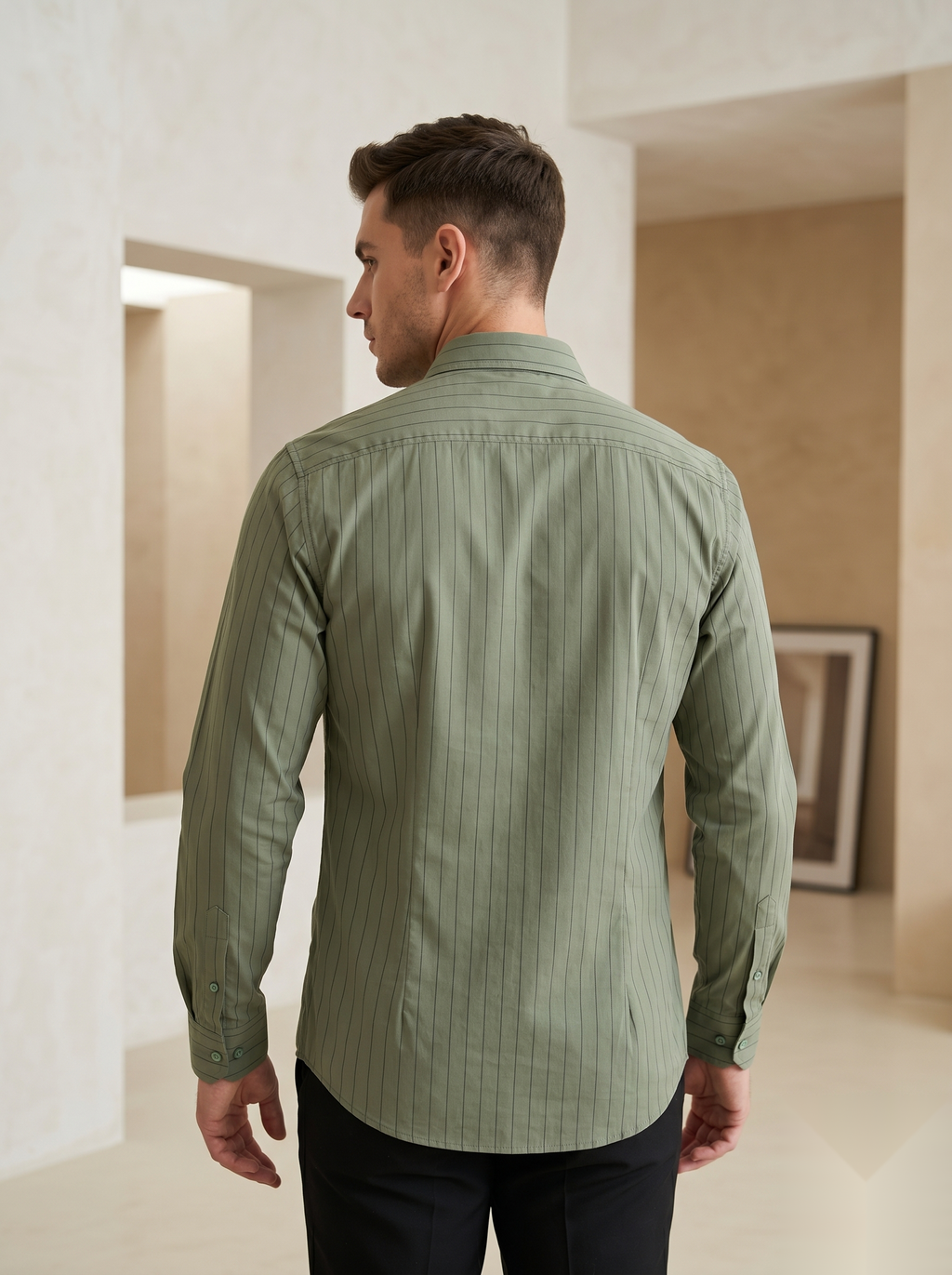 Button-Down Stripes Shirt