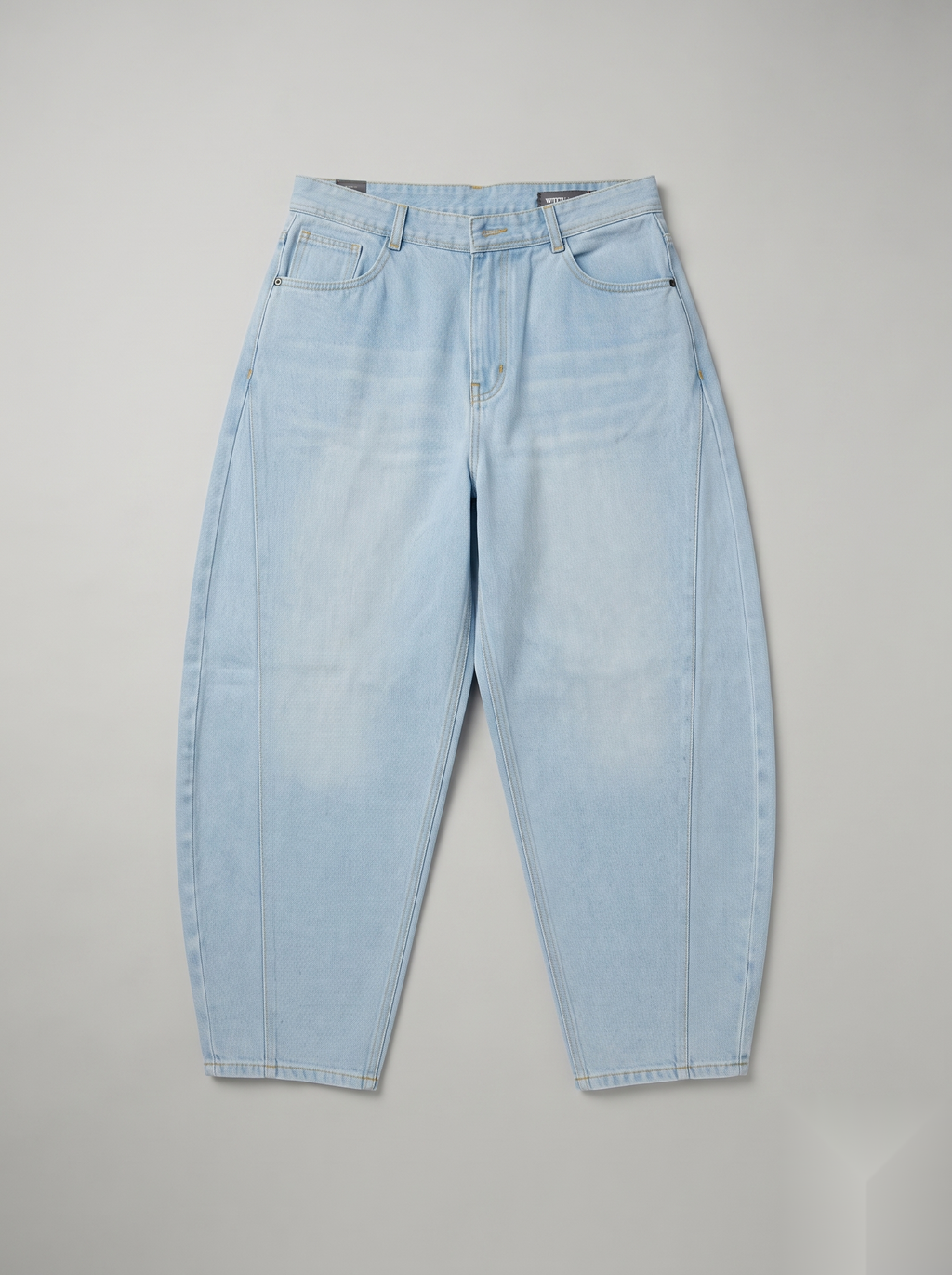 Side Stitch Barrel-Fit Denims