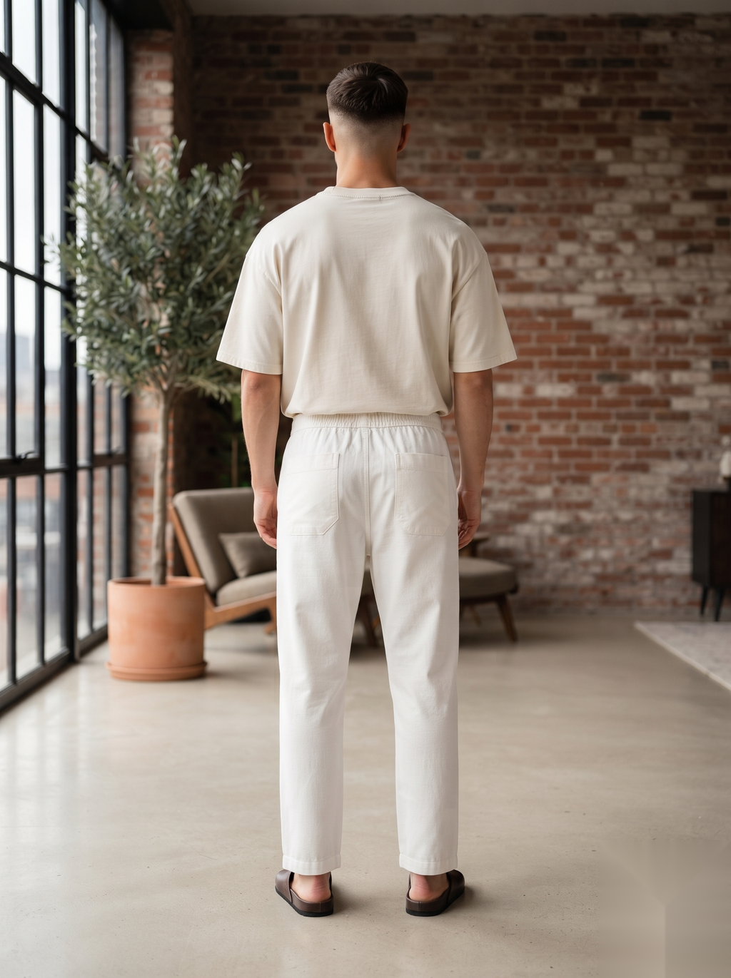 Loose fit-Linen Pant