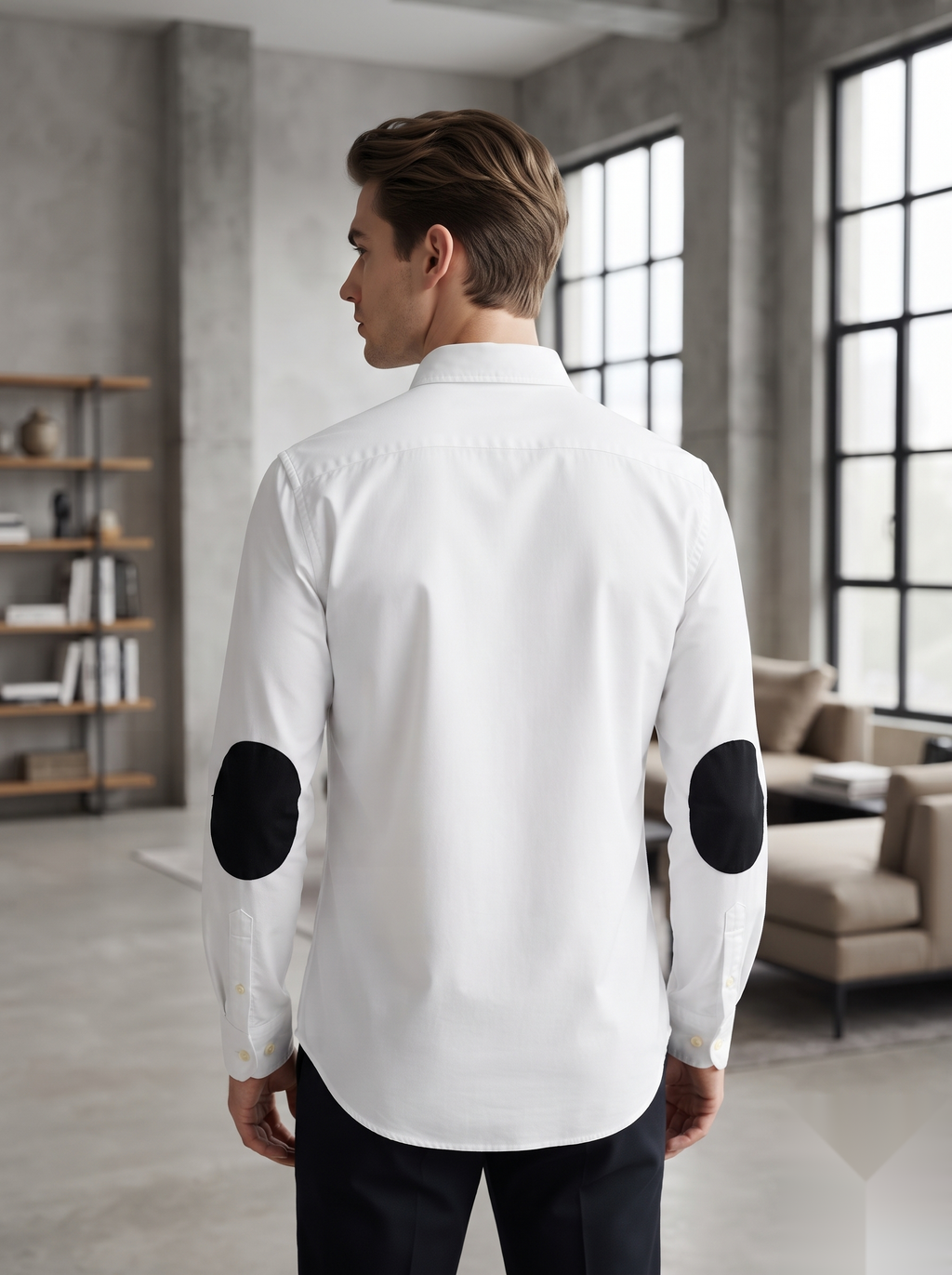 Oxford Elbow-Patch Shirts
