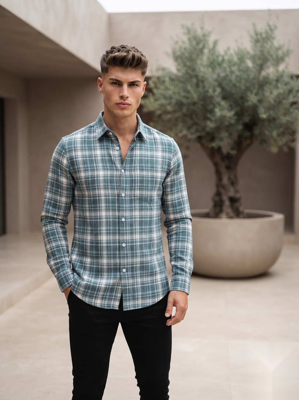 Linen Checked Shirts