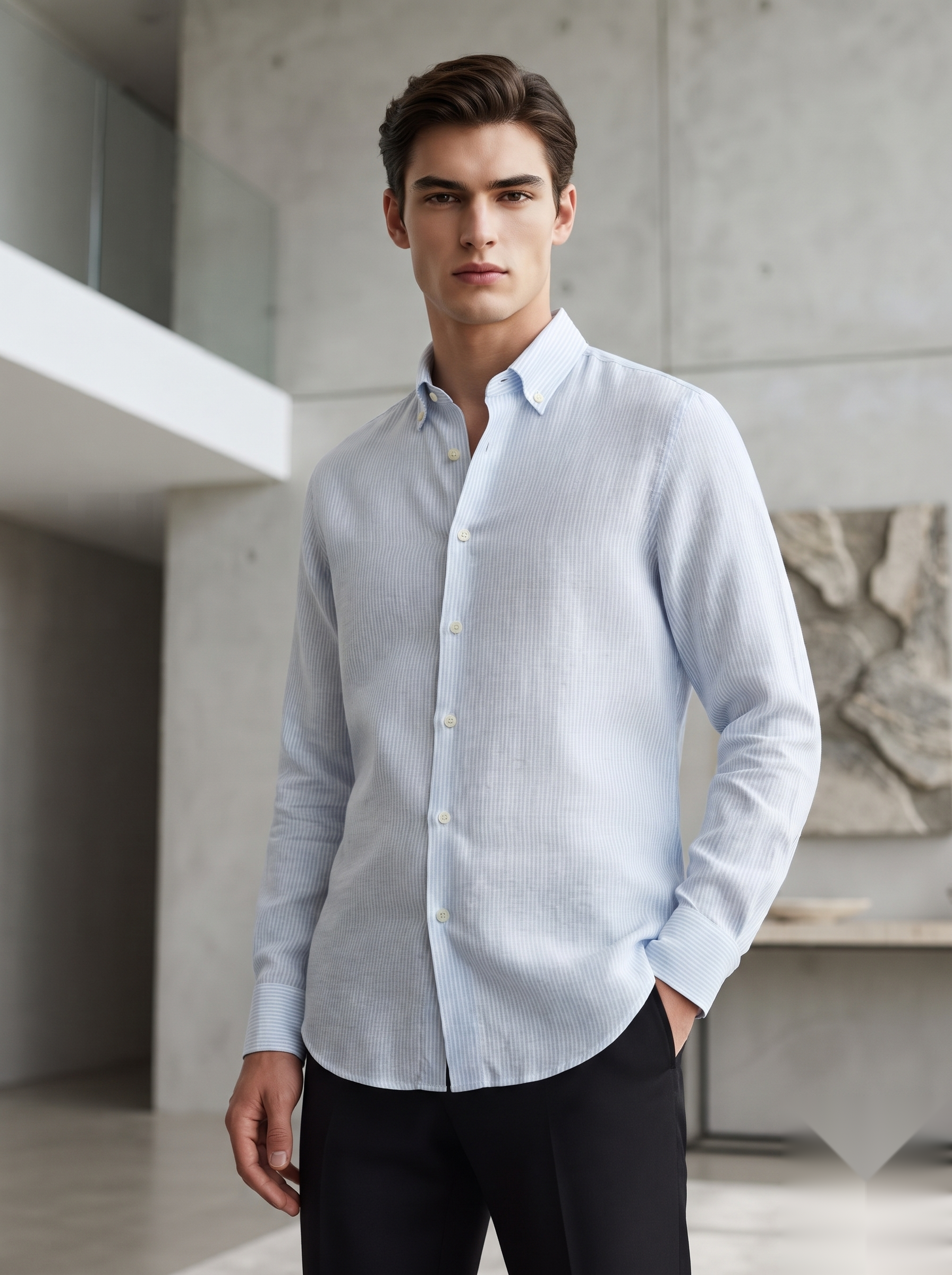 Linen Stripes Shirt