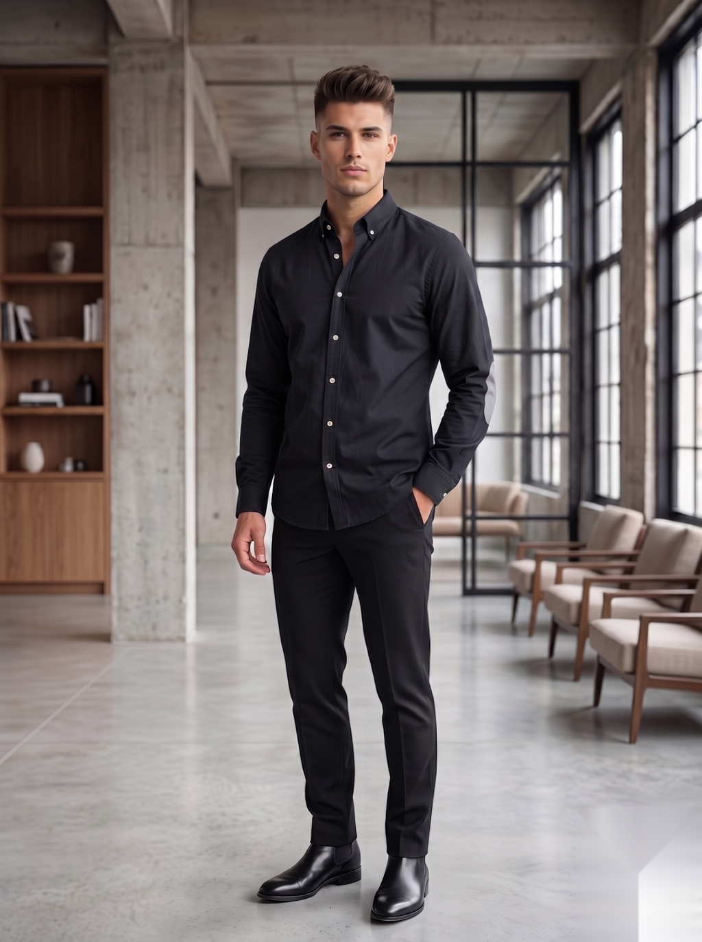 Oxford Elbow-Patch Shirts