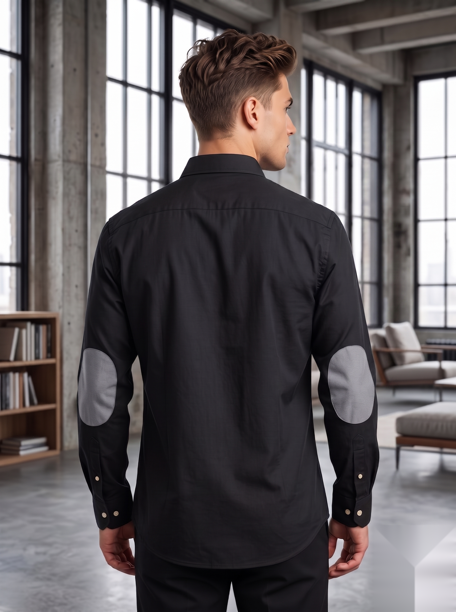 Oxford Elbow-Patch Shirts