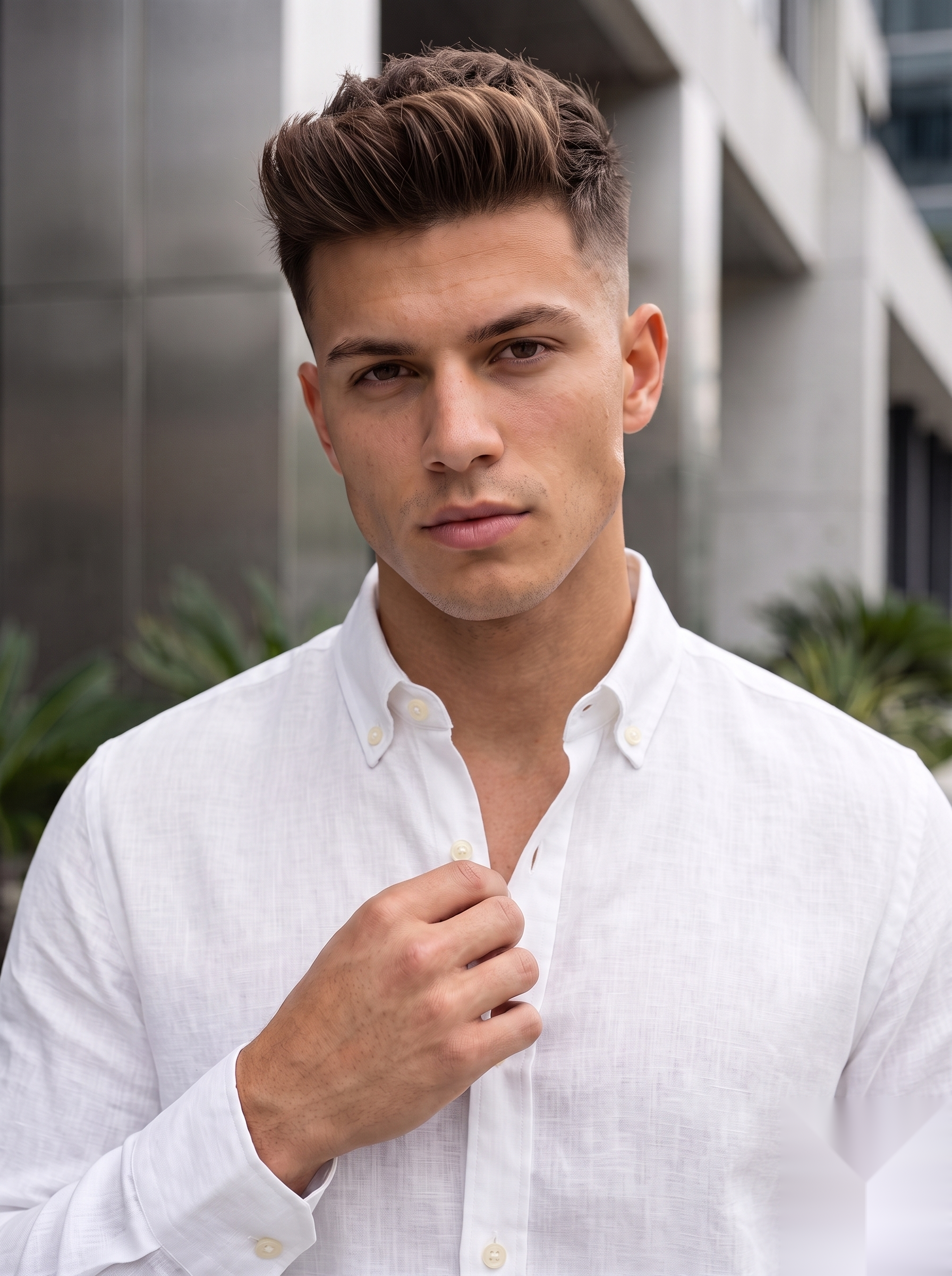 Pure 100% Linen Shirt - White