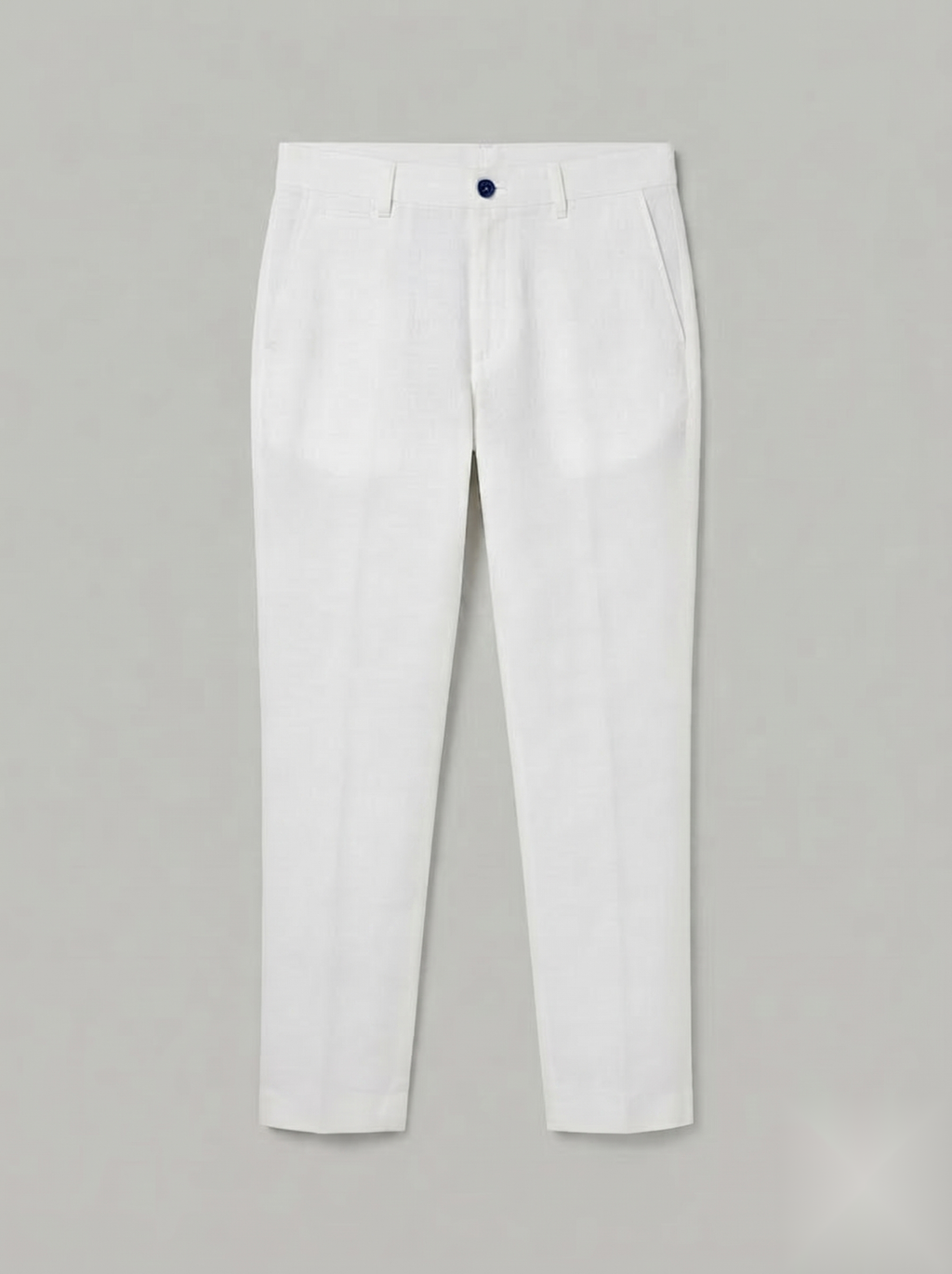 White Linen Pant - Ankle fit