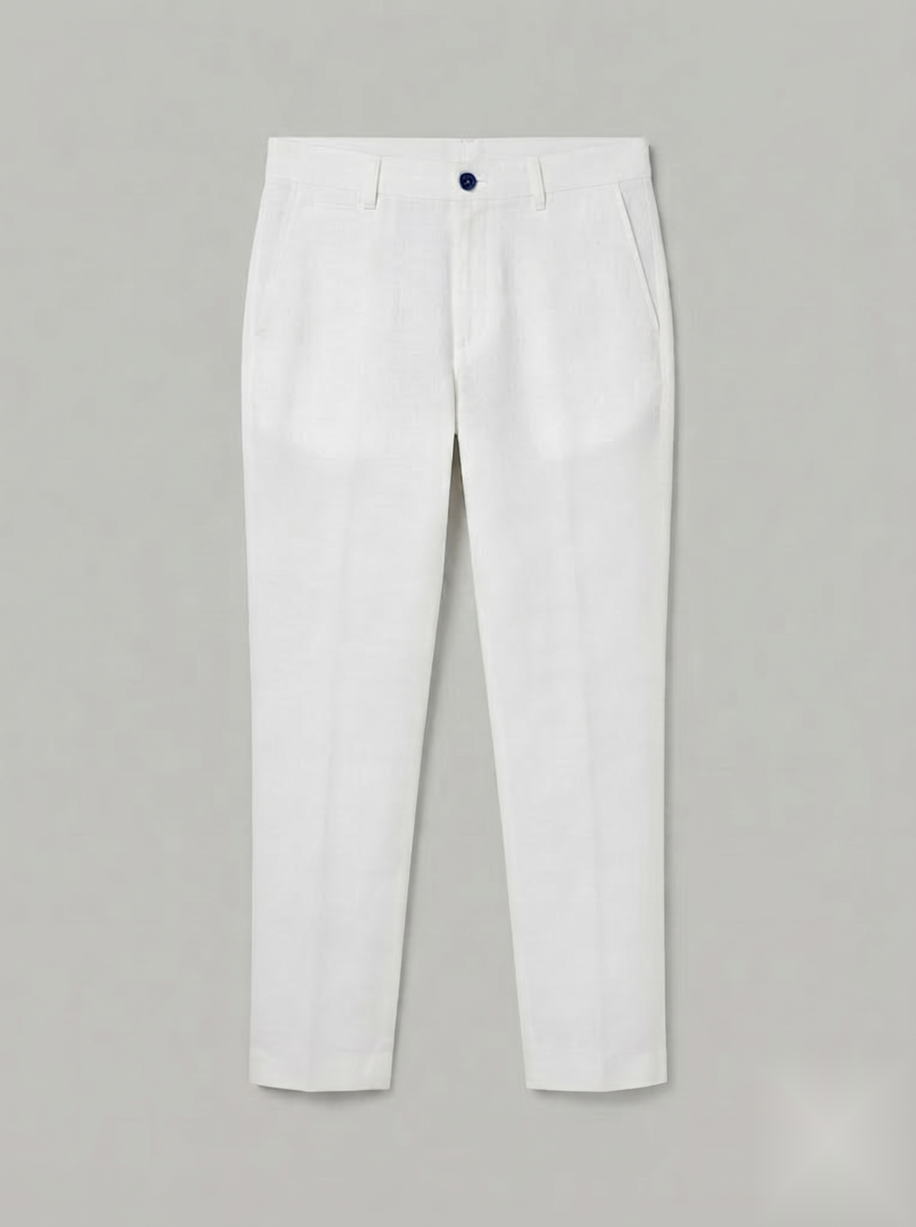 White Linen Pant - Ankle fit