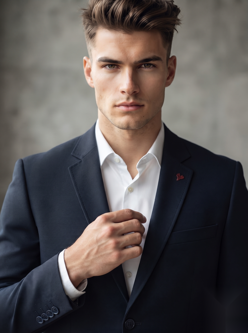 Black Snipes blazer, tailored men's blazer with a sleek fit, featuring classic lapels and button closure, shown on a model.