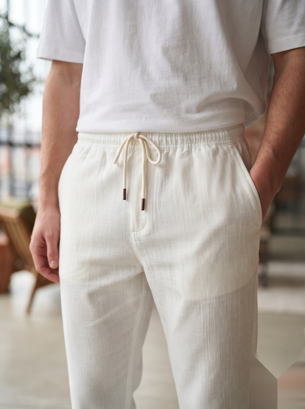 Drawstring - Linen Pant