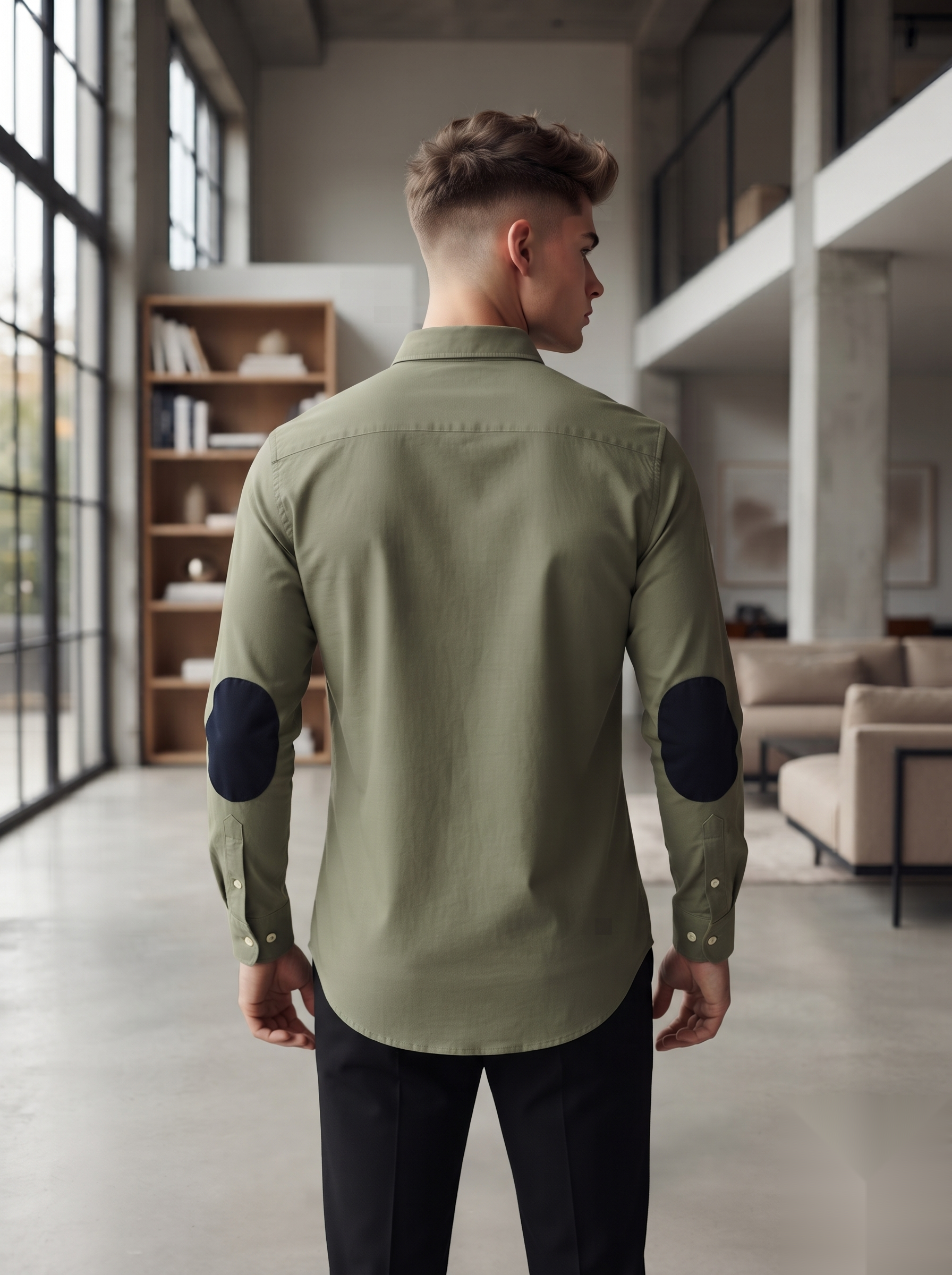 Oxford Elbow-Patch Shirts