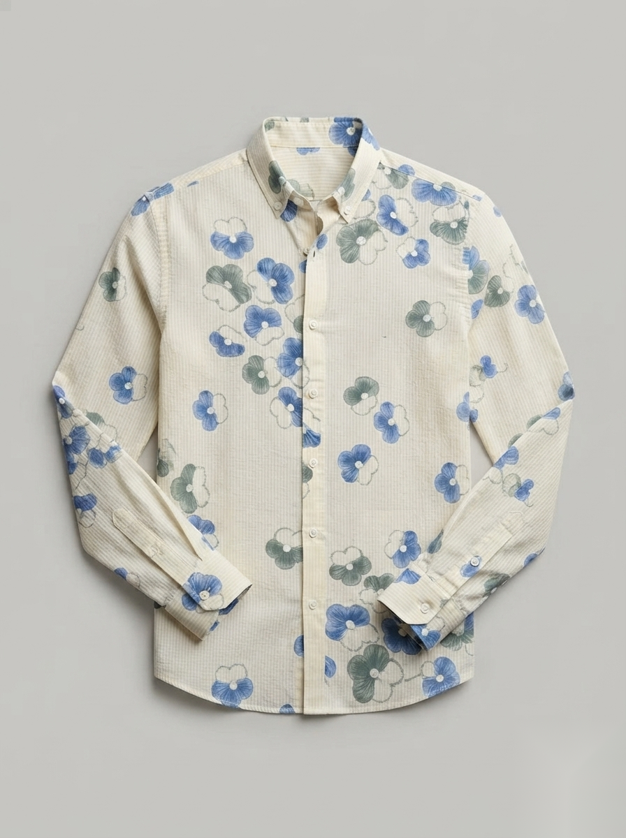 Printed Linen Shirt