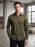 Snipes premium jacquard shirt featuring intricate woven pattern in stylish design, displayed on a hanger.
