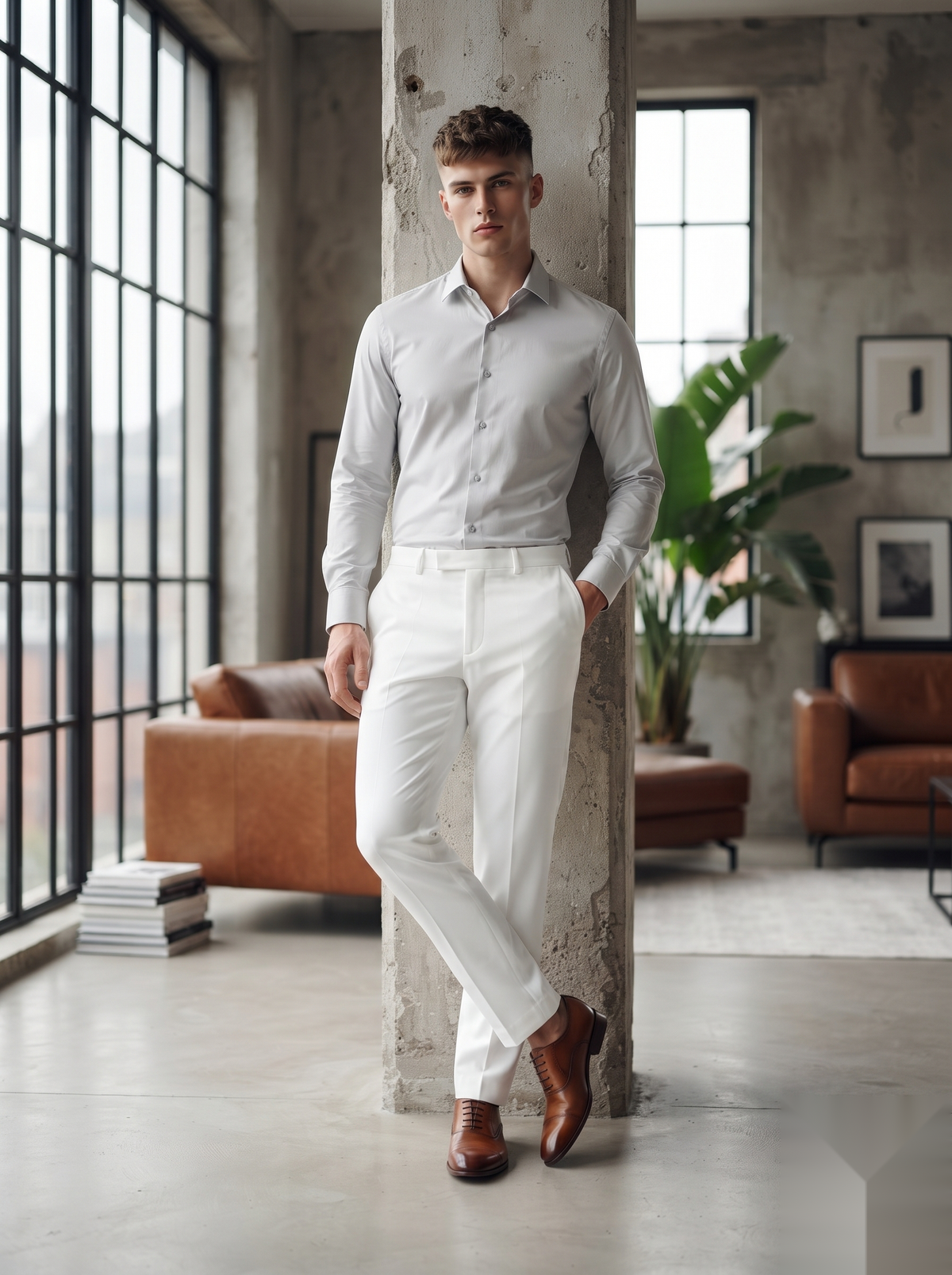 Snipes Lachka Fabric formal pants in dark color, tailored fit, with sleek design suitable for office or formal occasions.