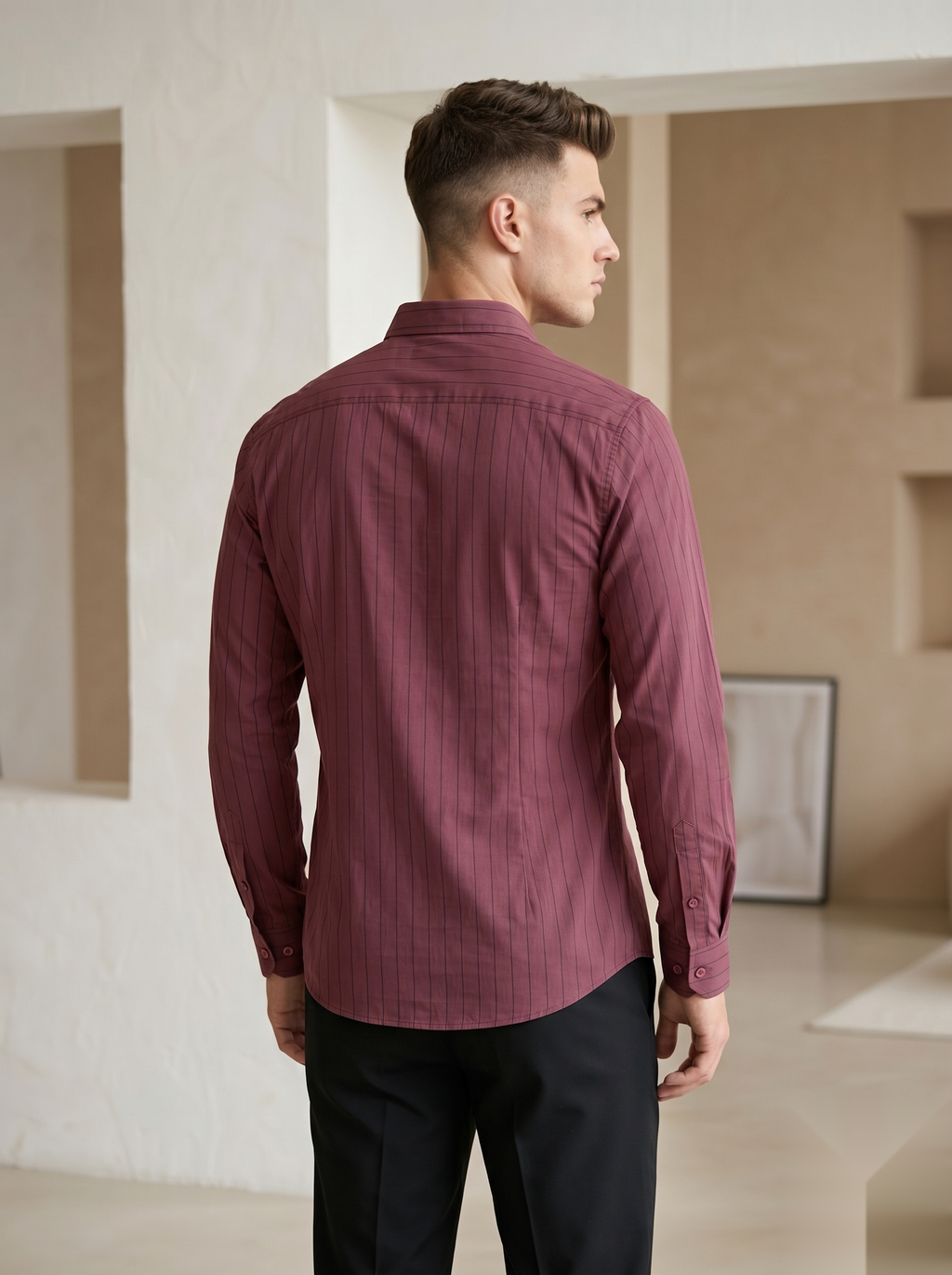 Button-Down Stripes Shirt