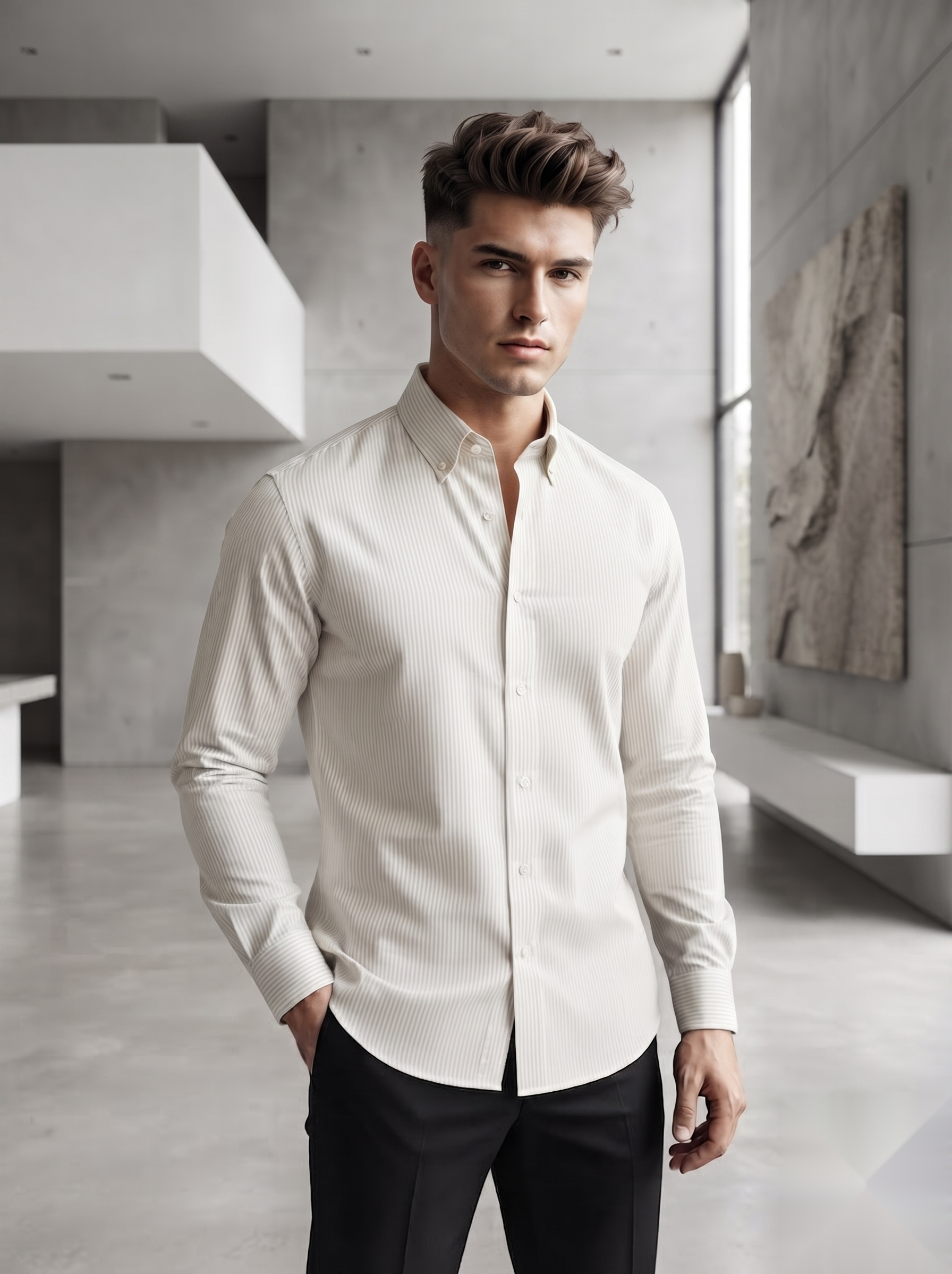 Linen Stripes Shirt