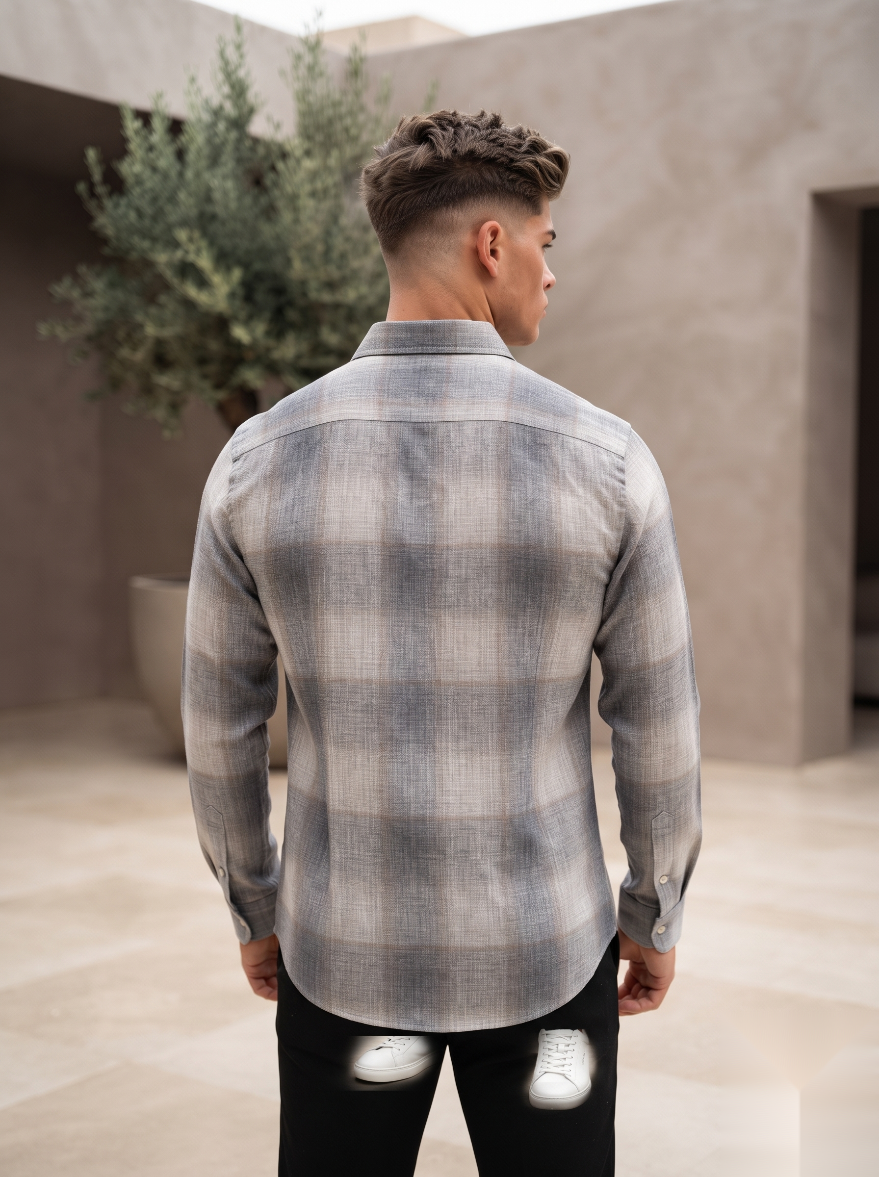 Linen Checked Shirt