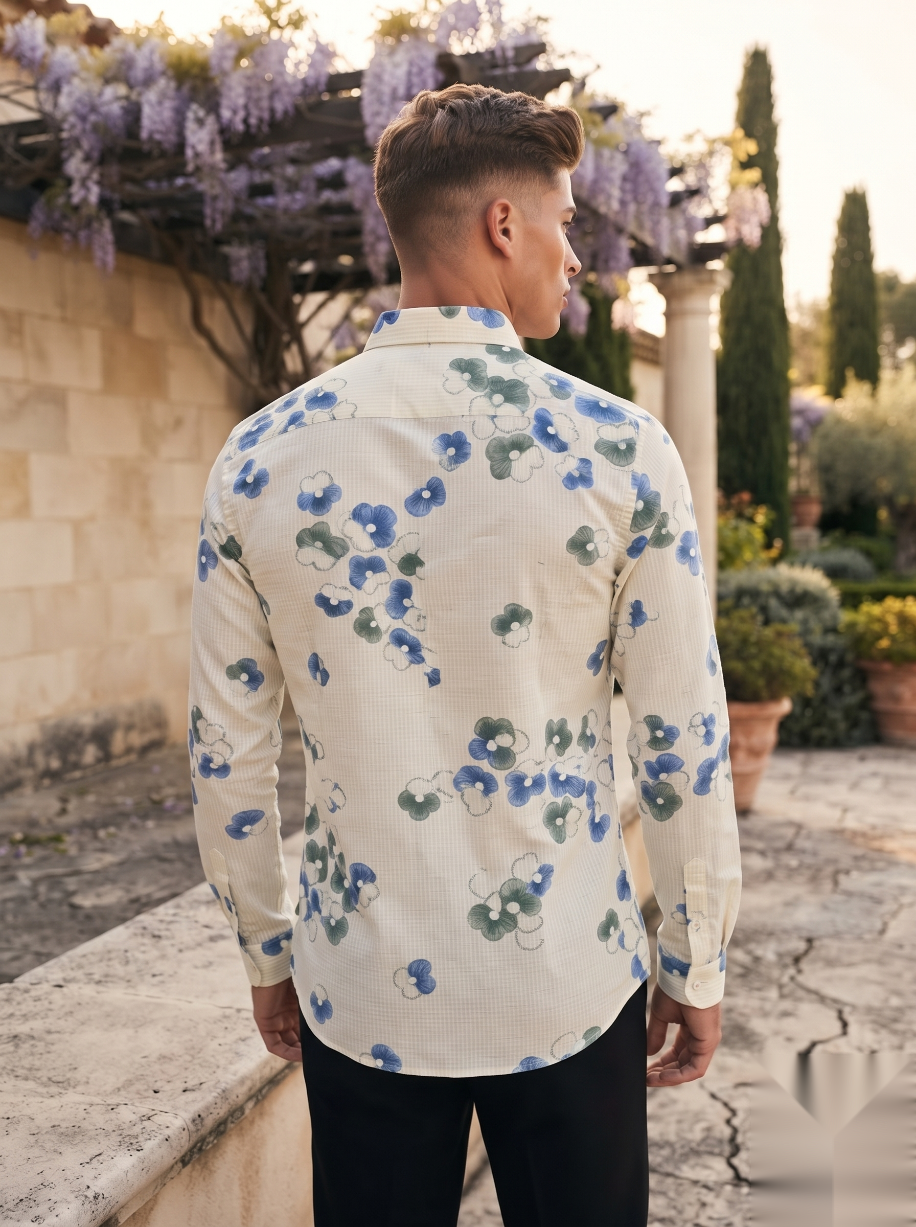Printed Linen Shirt