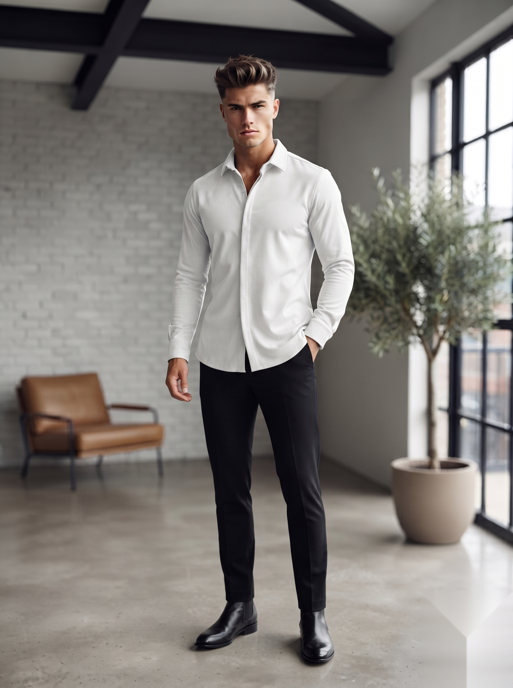 Suede Elbow Patch Shirts