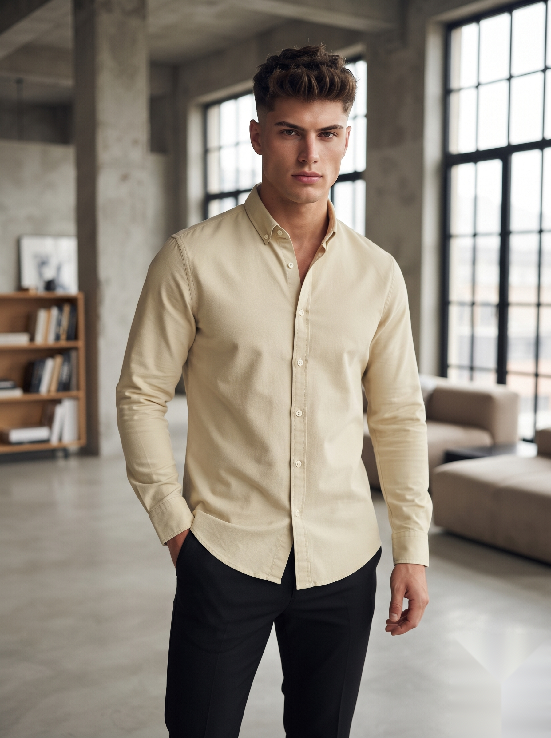 Oxford Elbow-Patch Shirts