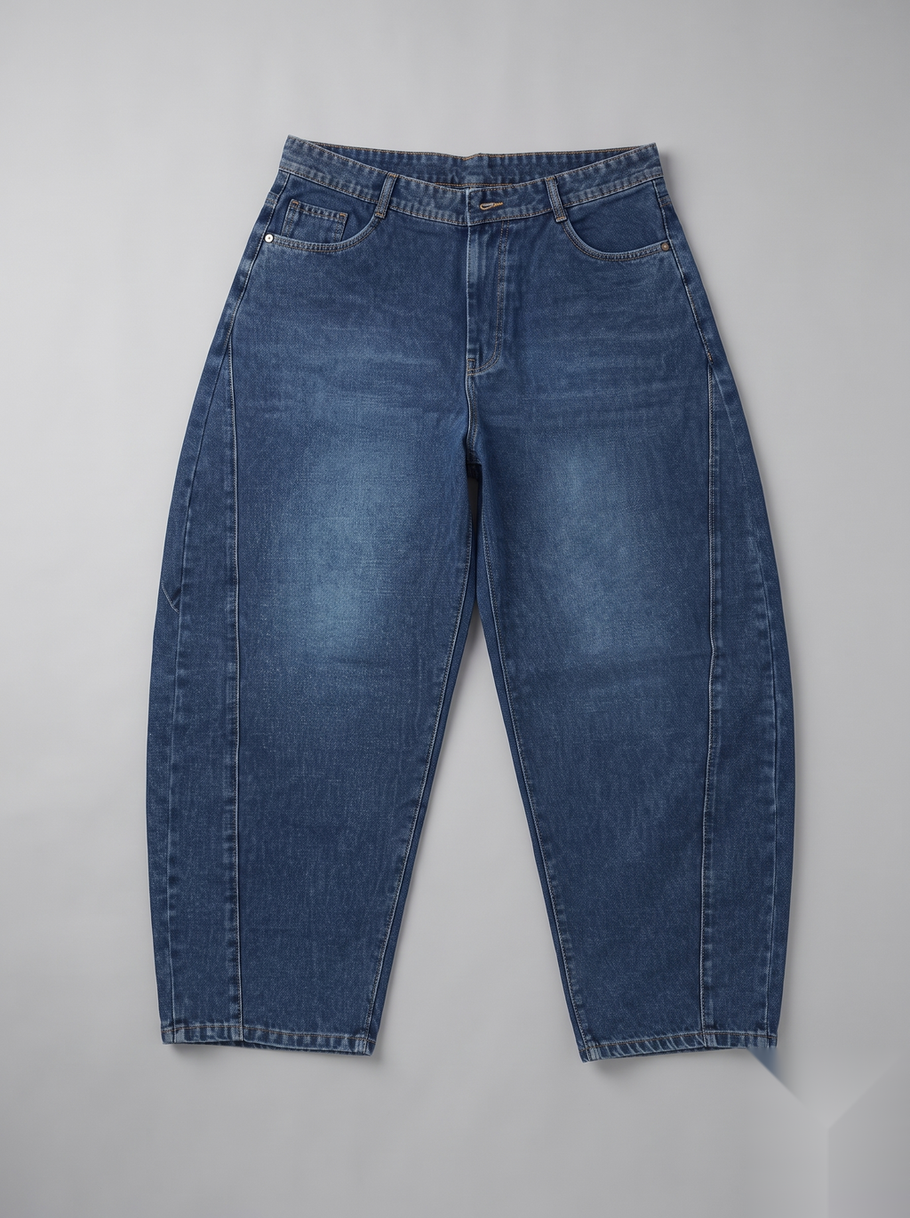 Side Stitch Barrel-Fit Denims
