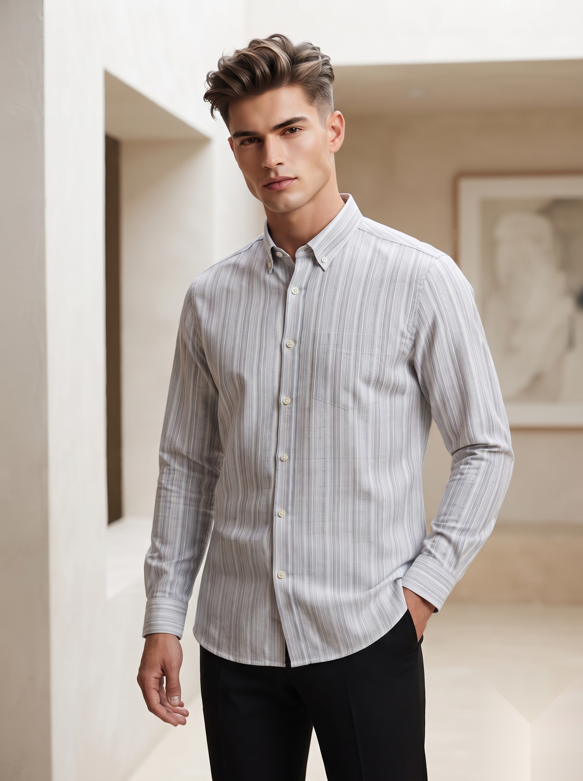 Stripes Linen Shirt