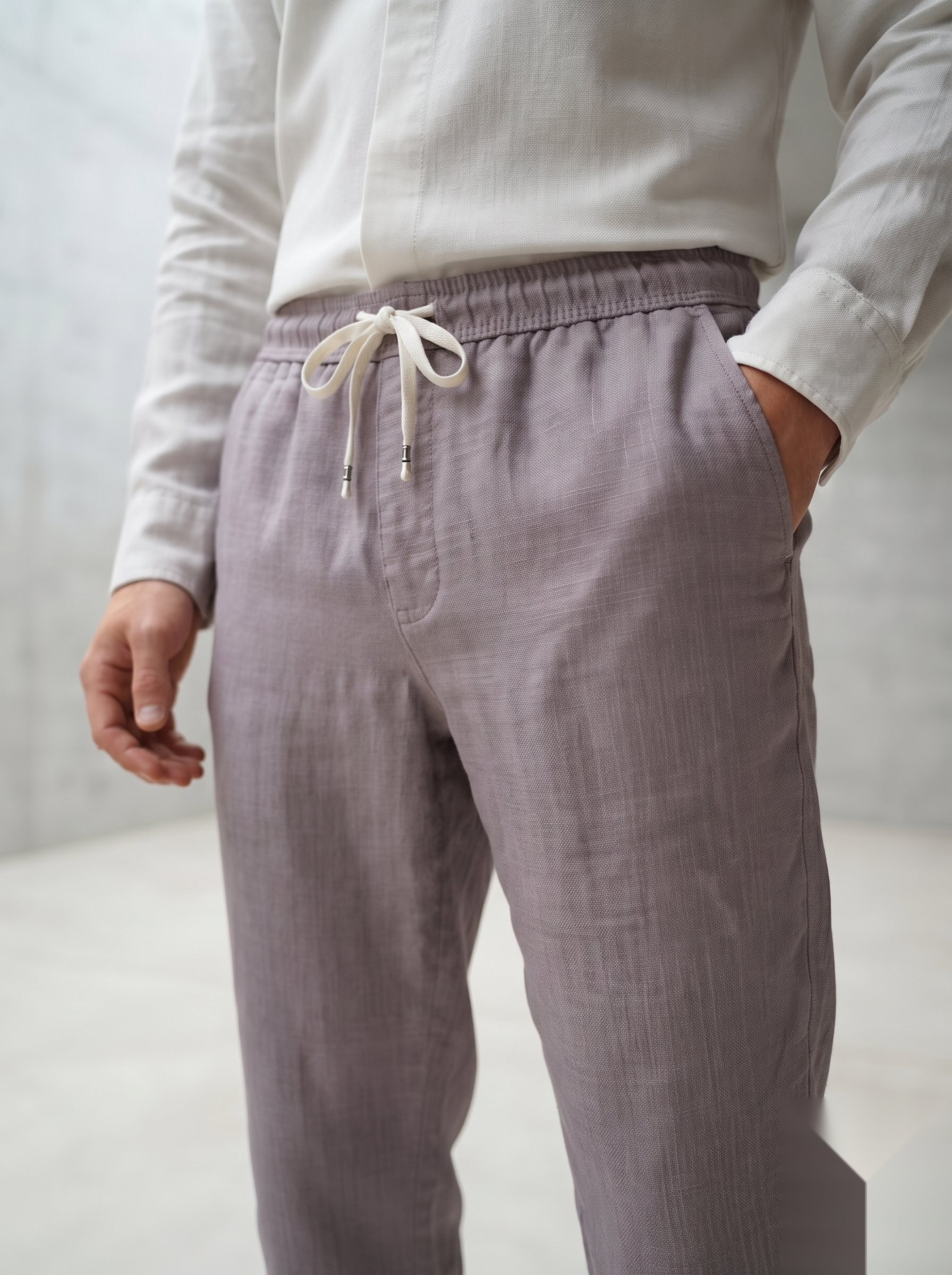 Linen Co-ord set - Light Purple